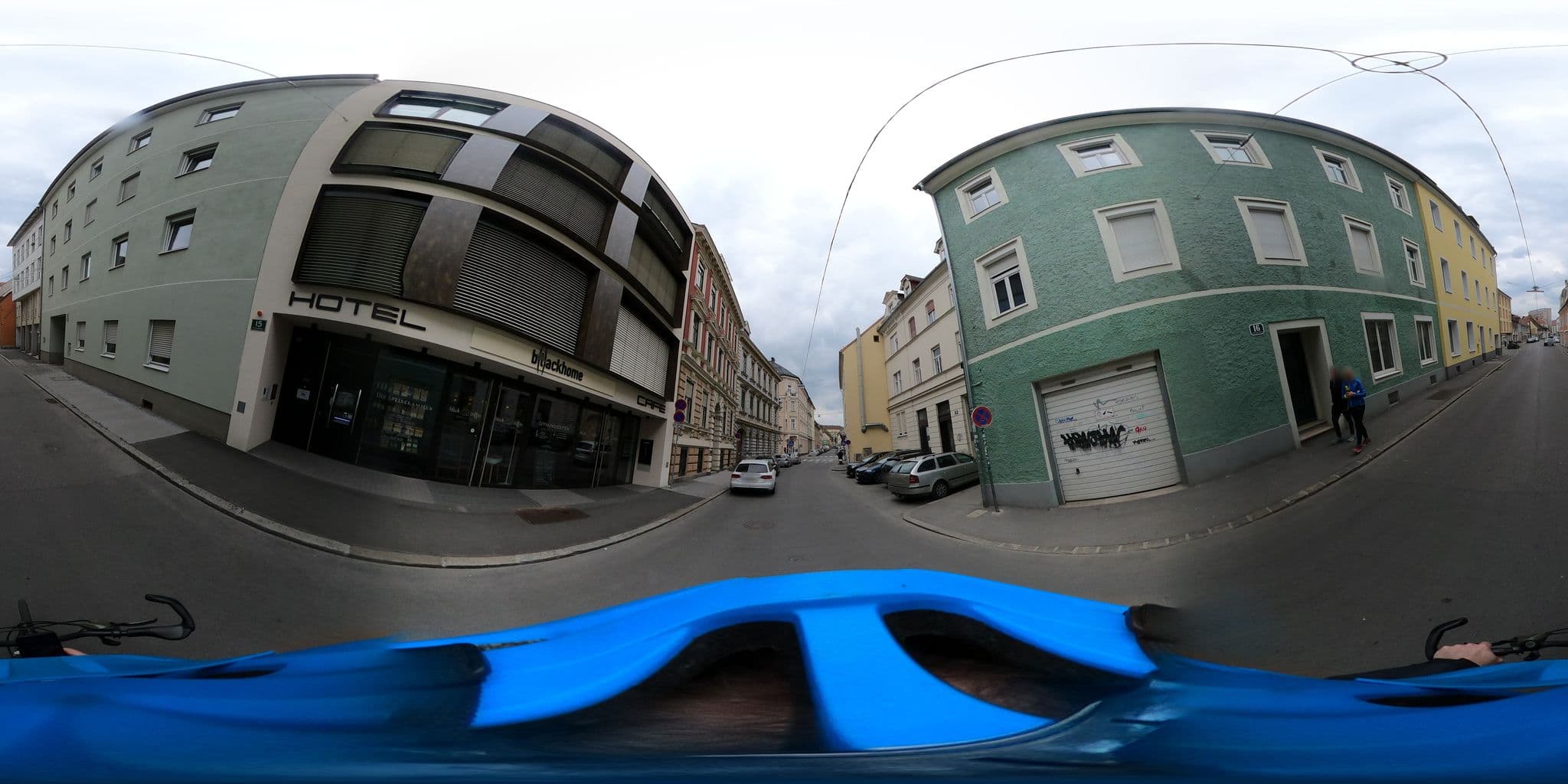 Street view near Gapsite Hotel, Graz — © aceini (CC BY-SA · Mapillary)
