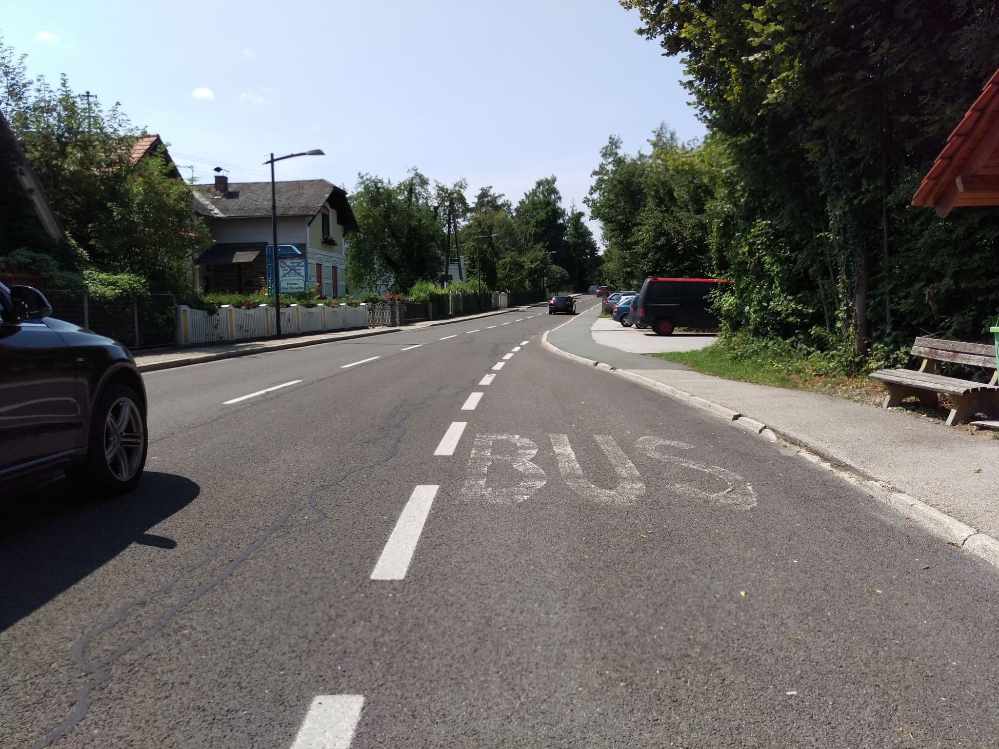 Street view near Weinfurter Frühstückspension, Lassnitzhöhe — © aceini (CC BY-SA · Mapillary)