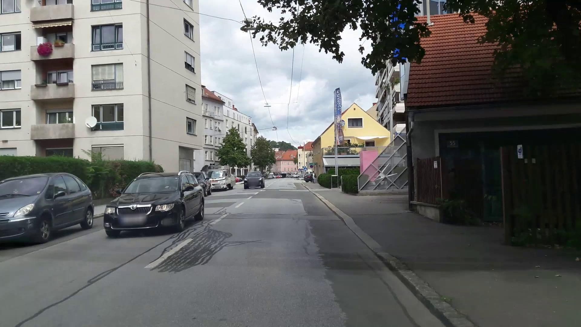 Street view near Augartenhotel - Art & Design, Graz — © stefan147 (CC BY-SA · Mapillary)