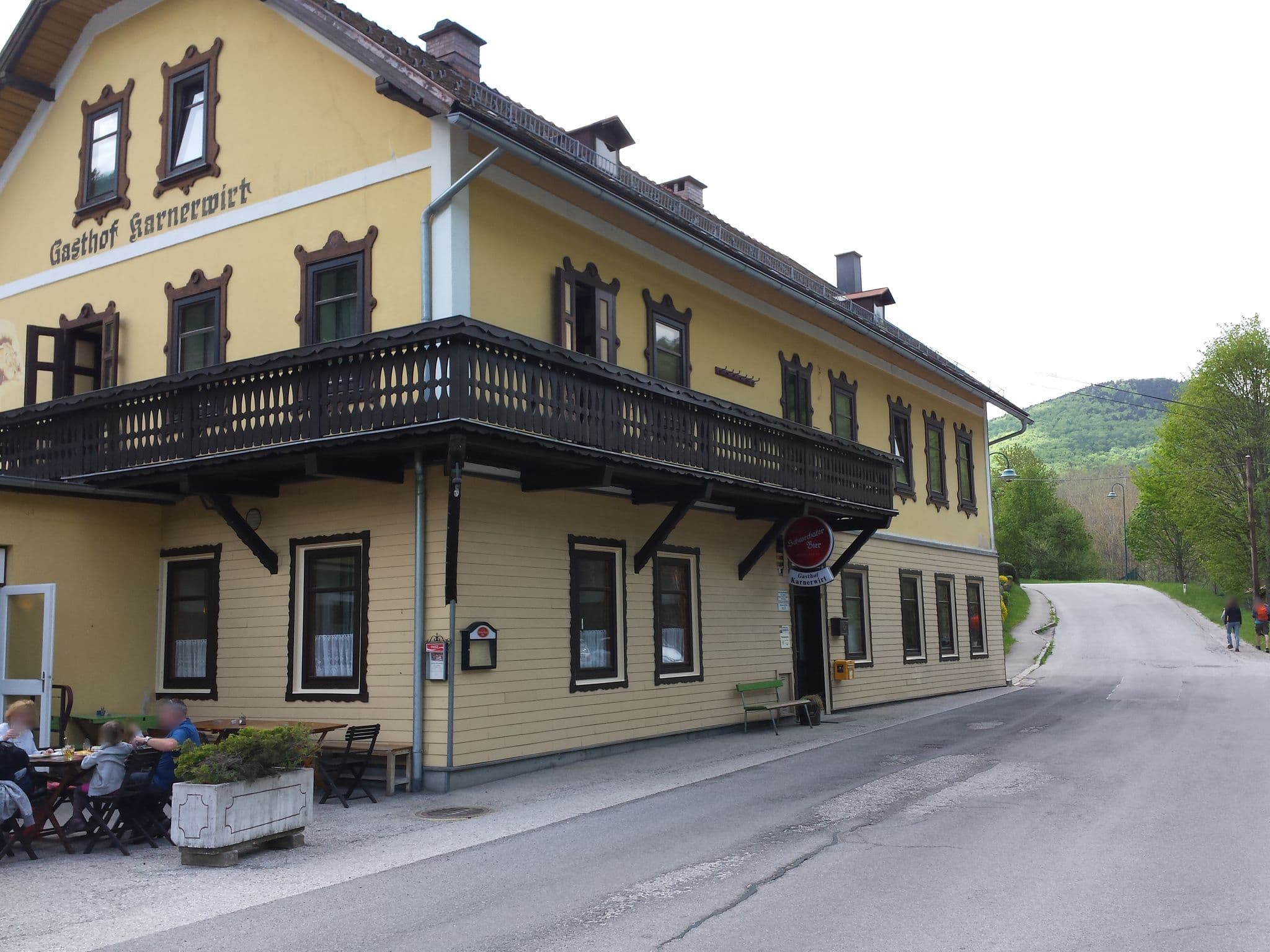 Street view near Gasthof Karnerwirt bei den Myrafällen, Pernitz — © rudolfmayer (CC BY-SA · Mapillary)
