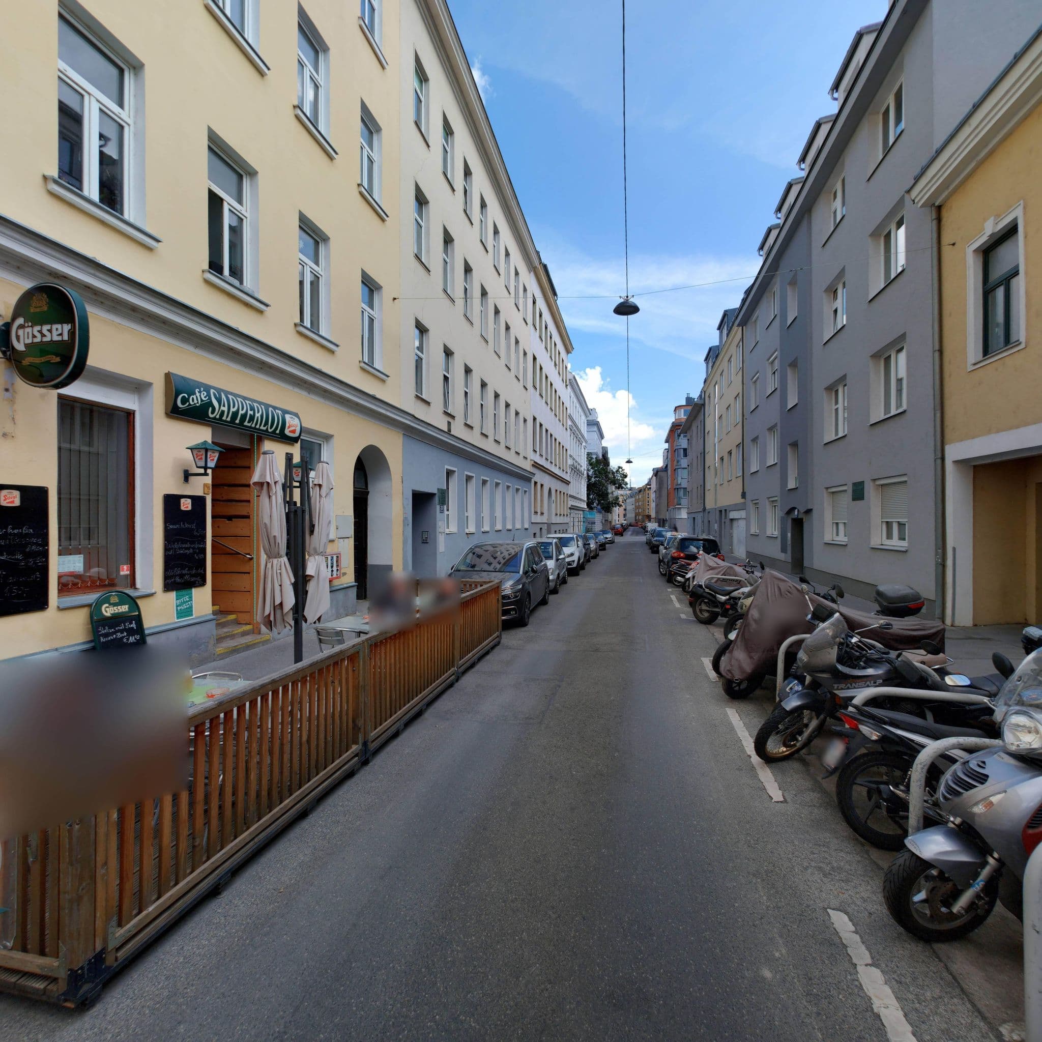 Street view near CheckVienna - Reschgasse, Meidling — © eliasgander (CC BY-SA · Mapillary)