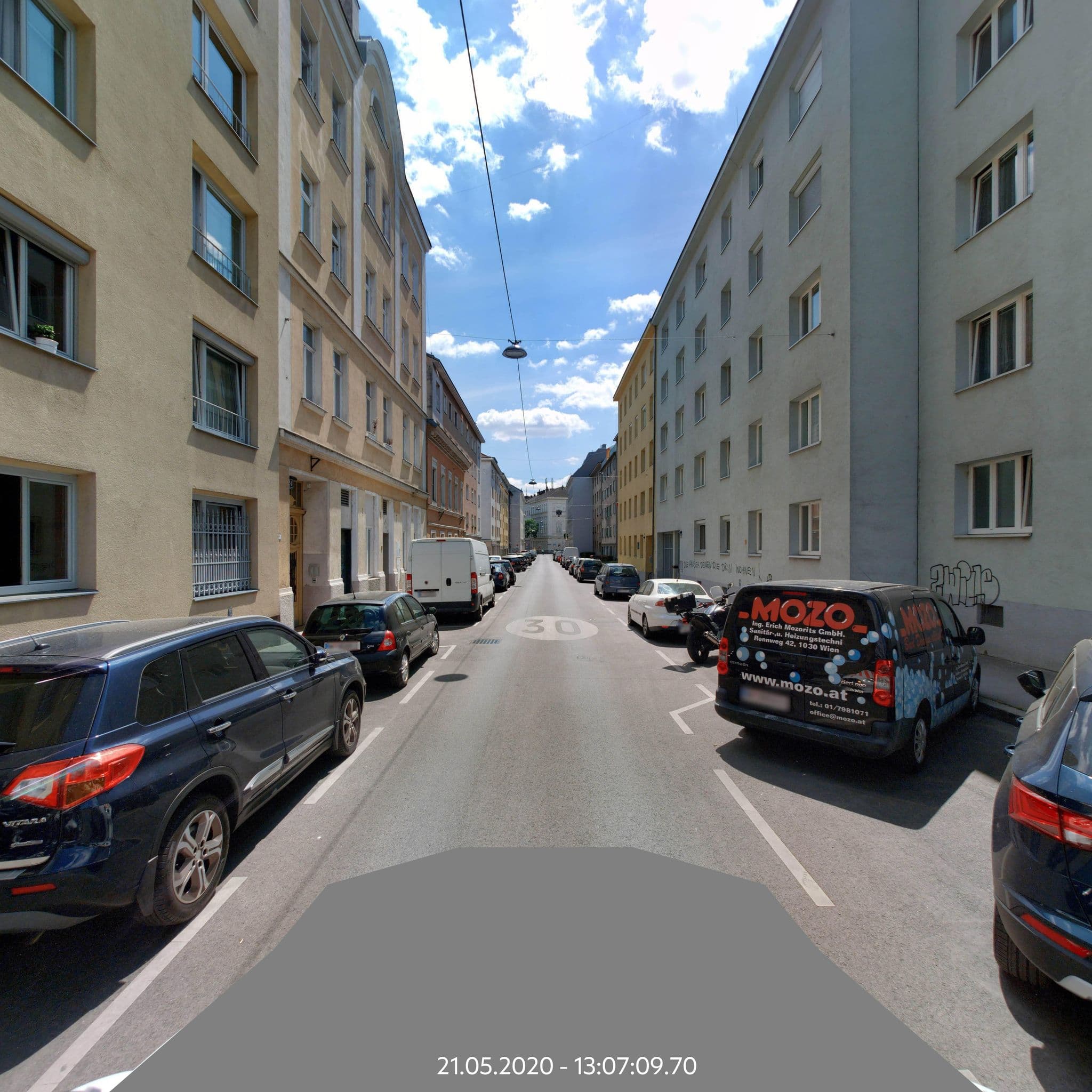 Street view near Sonniges Apartment in Schloss Schönbrunn Nähe, Fünfhaus — © eliasgander (CC BY-SA · Mapillary)