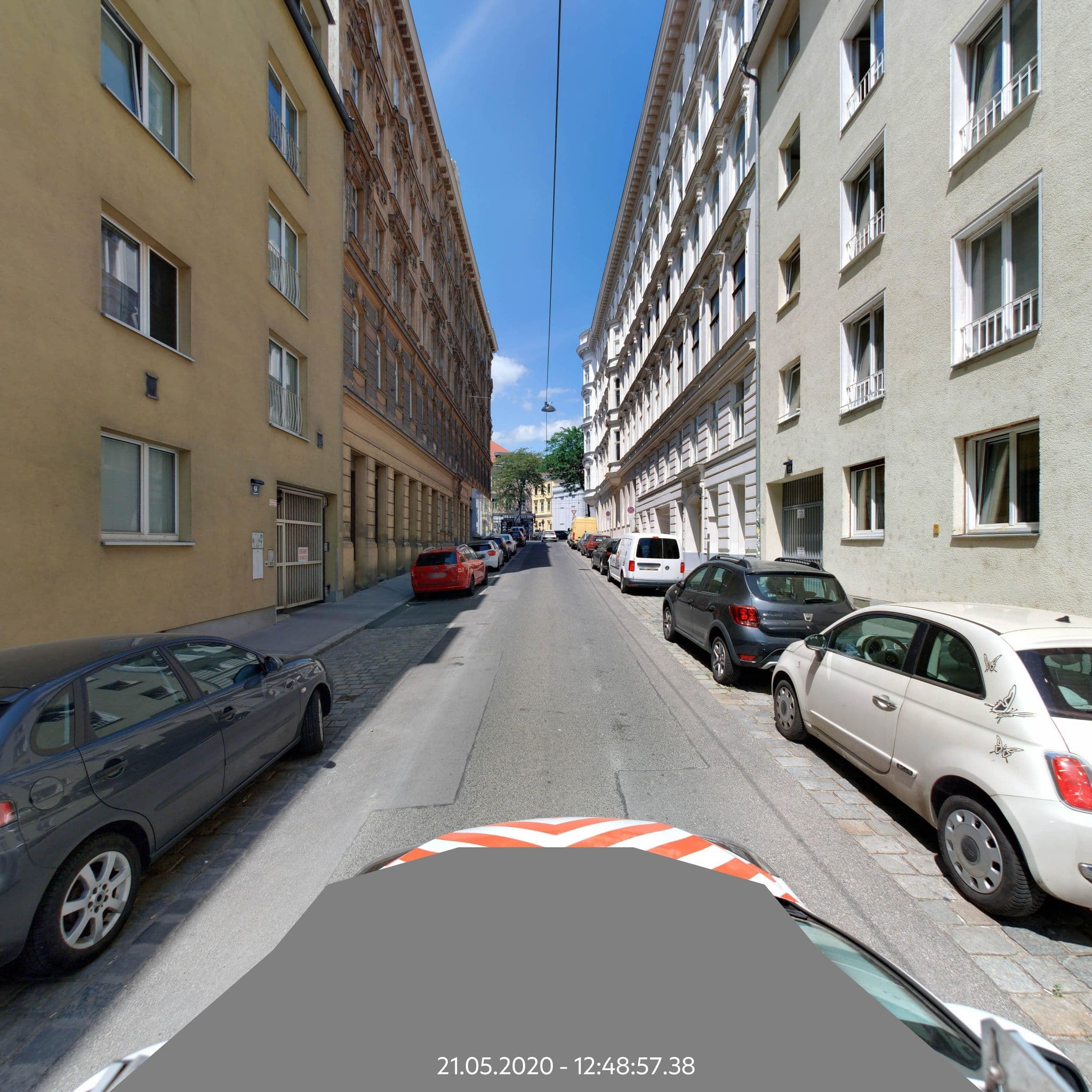 Street view near Milena's Place, Fünfhaus — © eliasgander (CC BY-SA · Mapillary)