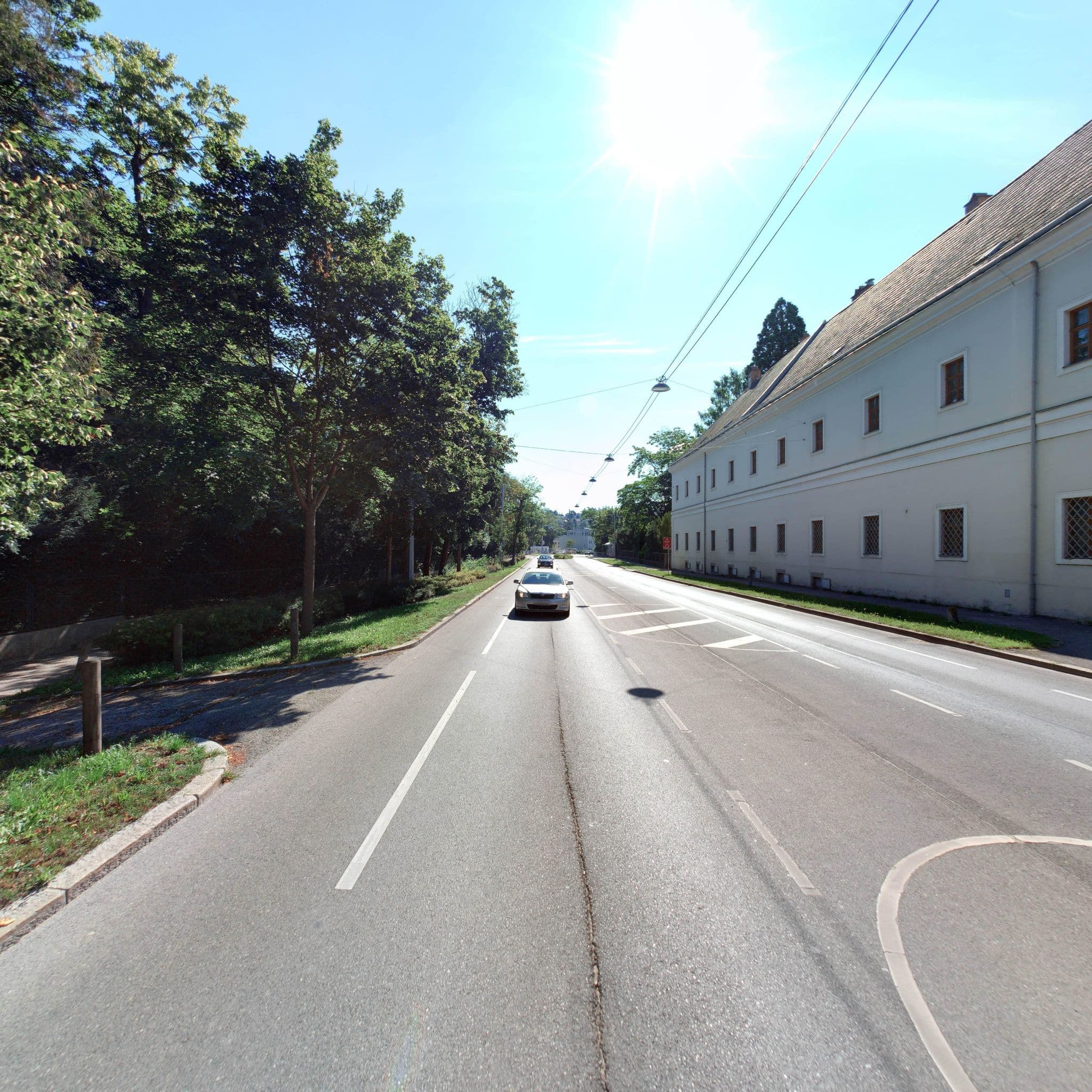Street view near Zwölf Apostel-Keller Brabenetz & Dirnwöber, Penzing — © eliasgander (CC BY-SA · Mapillary)