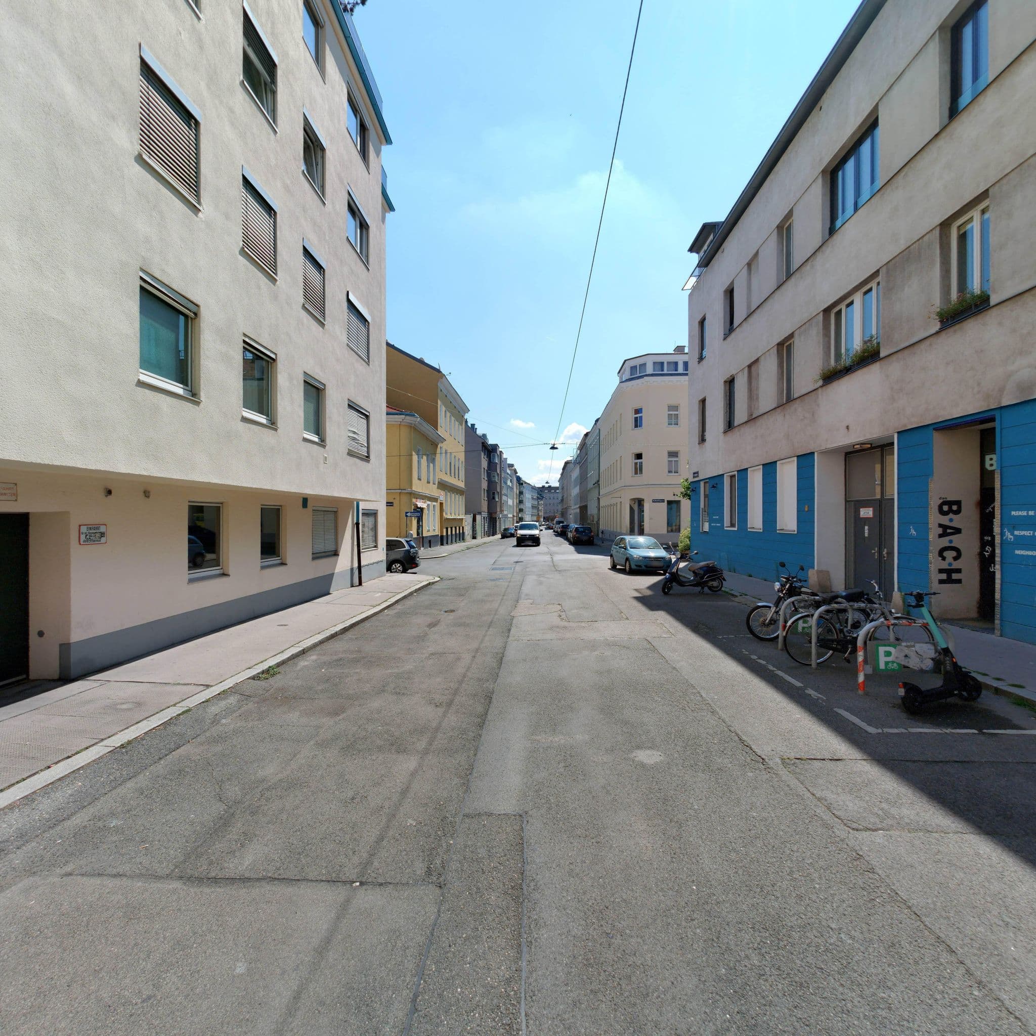 Street view near Charming Apartment Vienna, Josefstadt — © eliasgander (CC BY-SA · Mapillary)