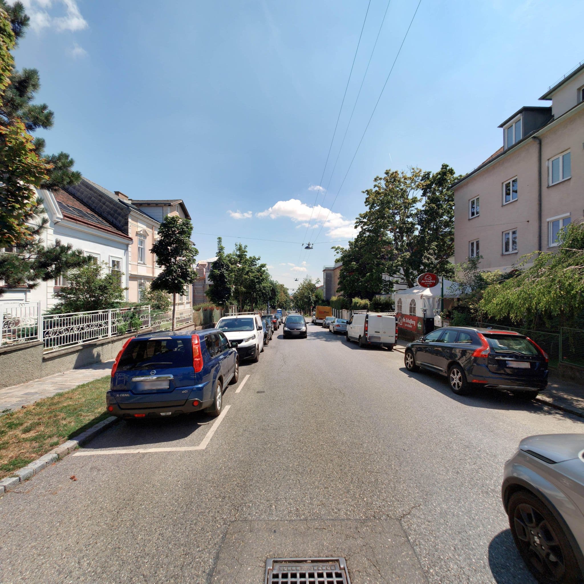 Street view near Franzl's Stüberl, Hernals — © eliasgander (CC BY-SA · Mapillary)