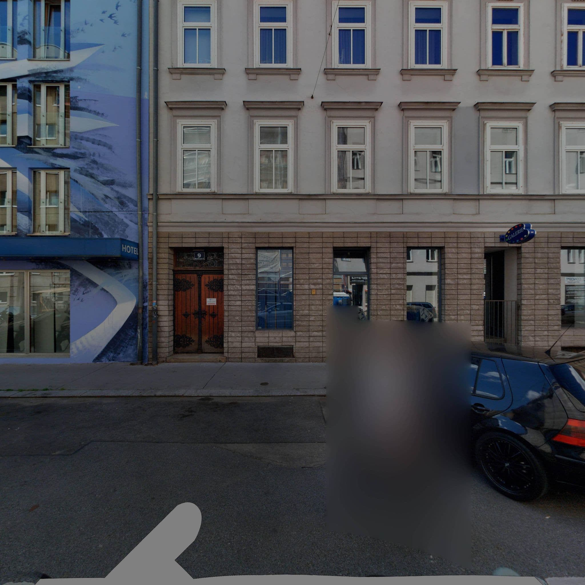 Street view near P. G. J. Hotelbetriebs GmbH, Margareten — © eliasgander (CC BY-SA · Mapillary)