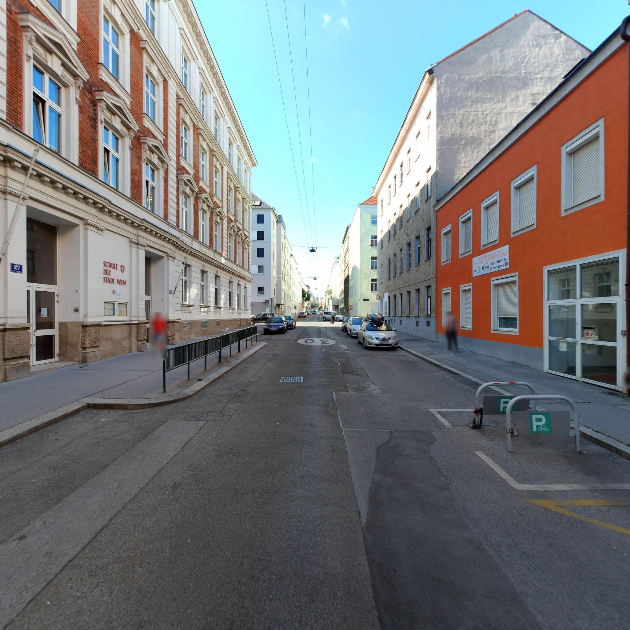 Street view near Gaestezimmer Wien-Wohlfühlen wie Zuhause, Margareten — © eliasgander (CC BY-SA · Mapillary)