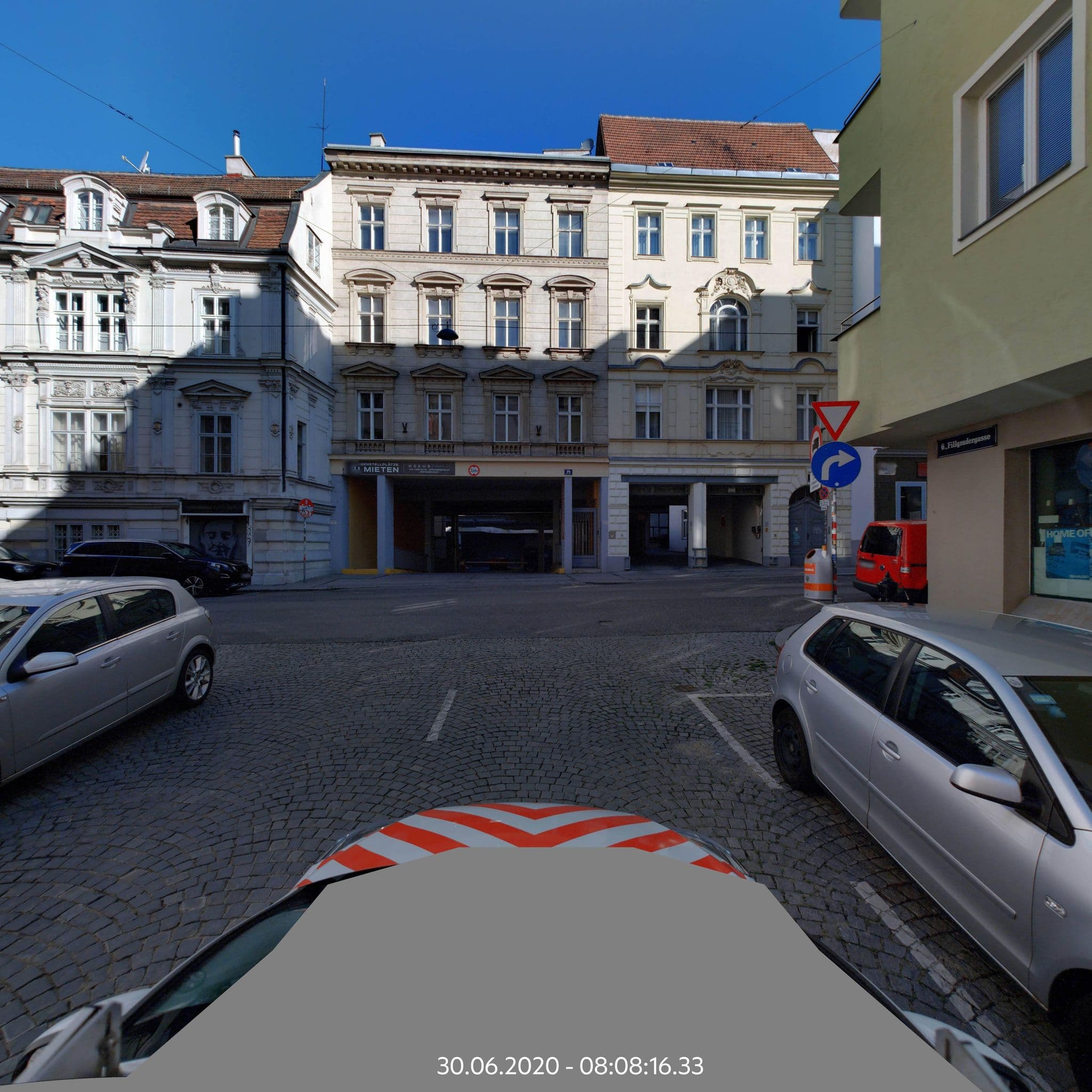 Street view near Jaz In The City Vienna, Mariahilf — © eliasgander (CC BY-SA · Mapillary)