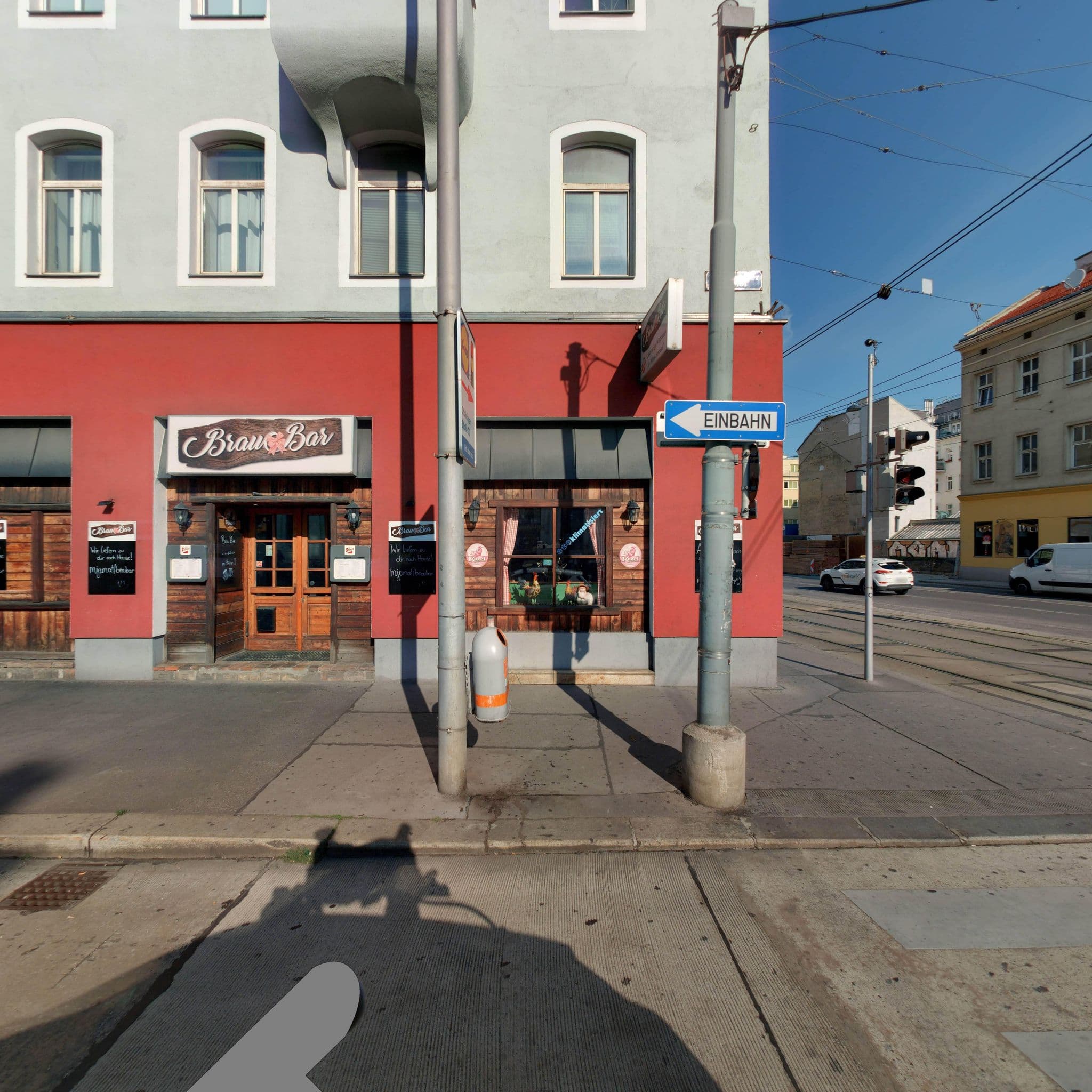 Street view near Fischer & Wilhelm Hotel Thüringer Hof Betriebsgesellschaft m.b.H., Josefstadt — © eliasgander (CC BY-SA · Mapillary)