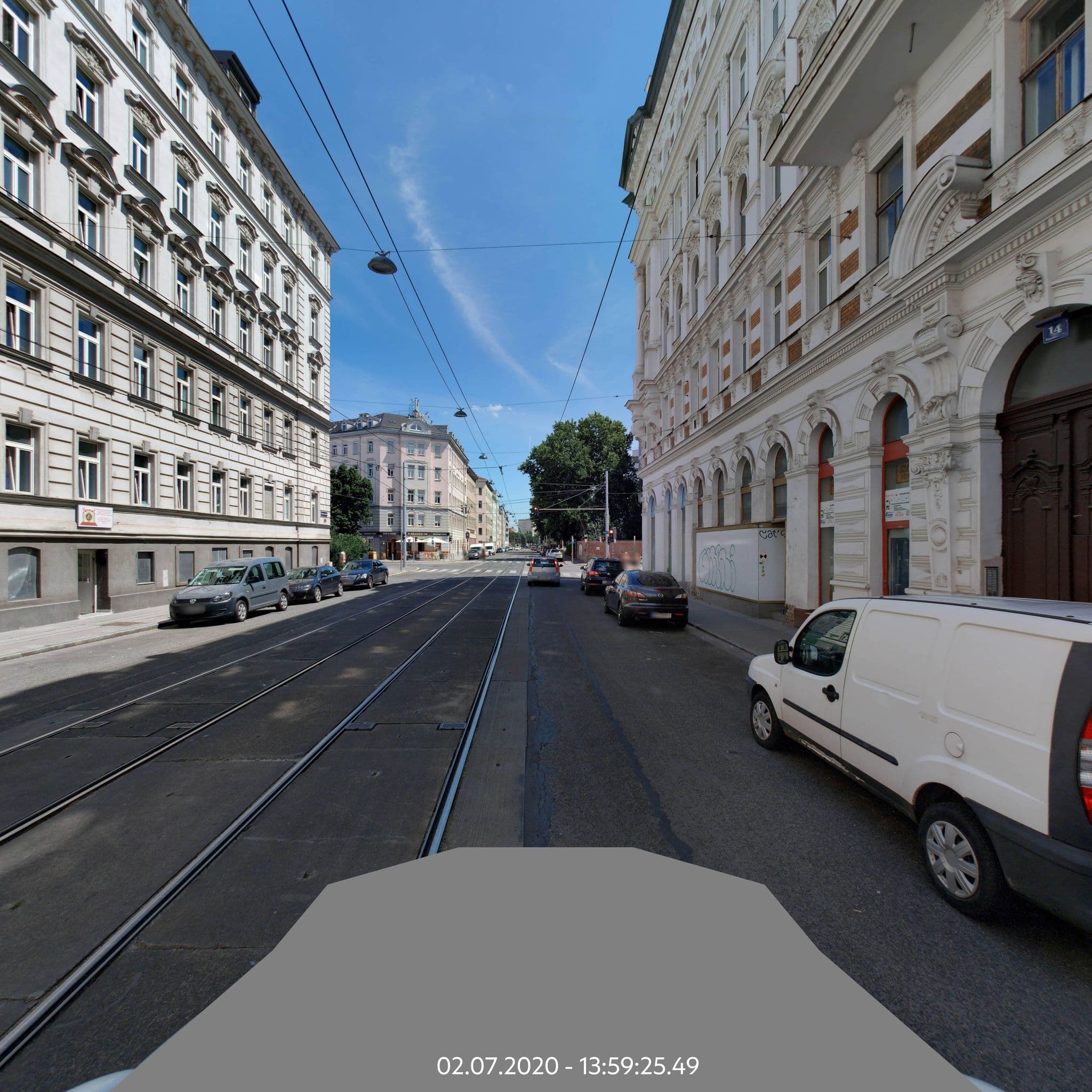 Street view near Dmitri Karpow, Brigittenau — © eliasgander (CC BY-SA · Mapillary)