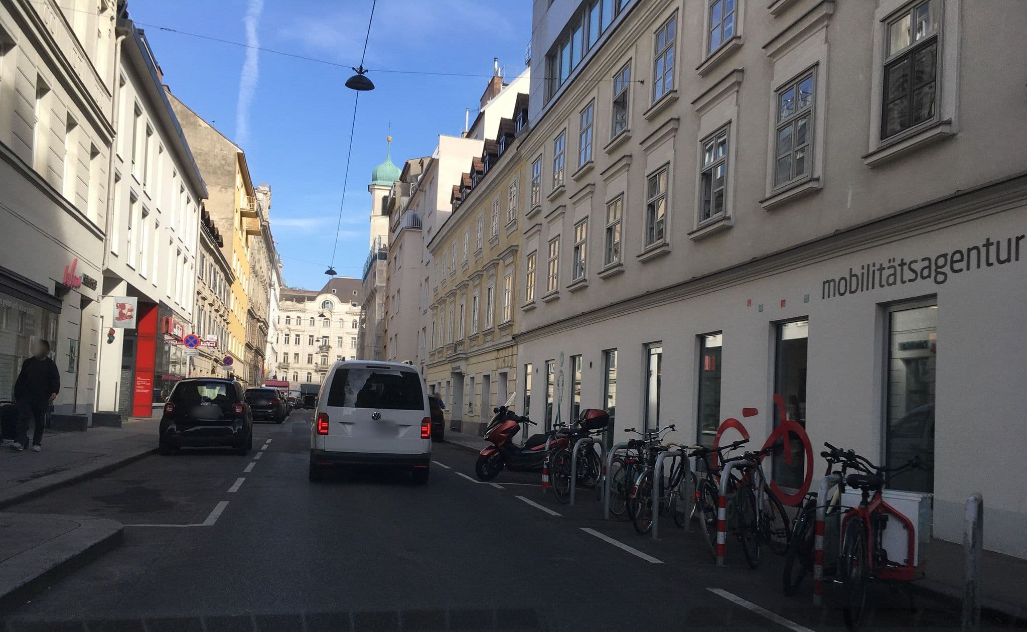 Street view near grätzlhotel Karmelitermarkt, Innere Stadt — © istefanos (CC BY-SA · Mapillary)