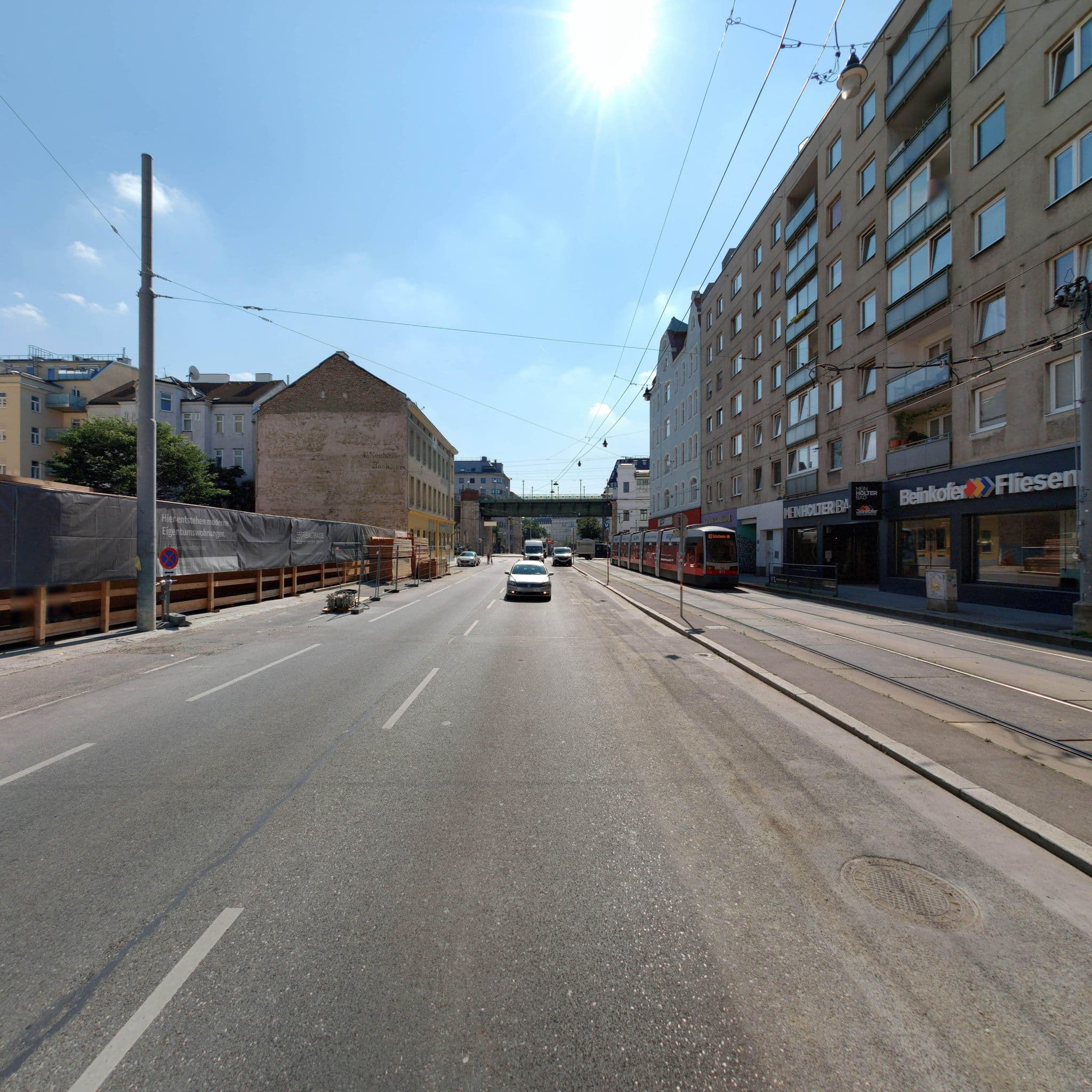 Street view near Hotel Tulip Inn Vienna Thueringer Hof, Josefstadt — © eliasgander (CC BY-SA · Mapillary)