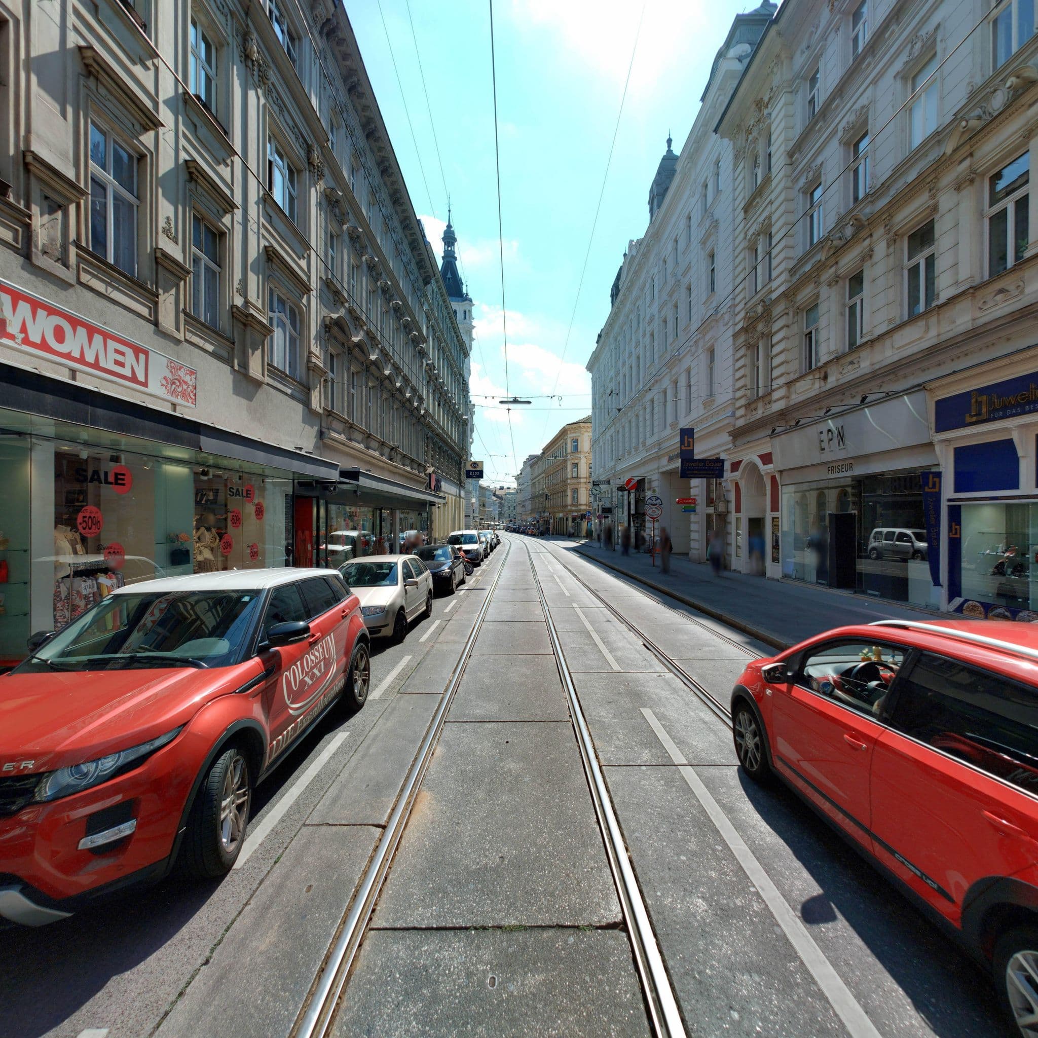 Street view near King Apartments, Währing — © eliasgander (CC BY-SA · Mapillary)