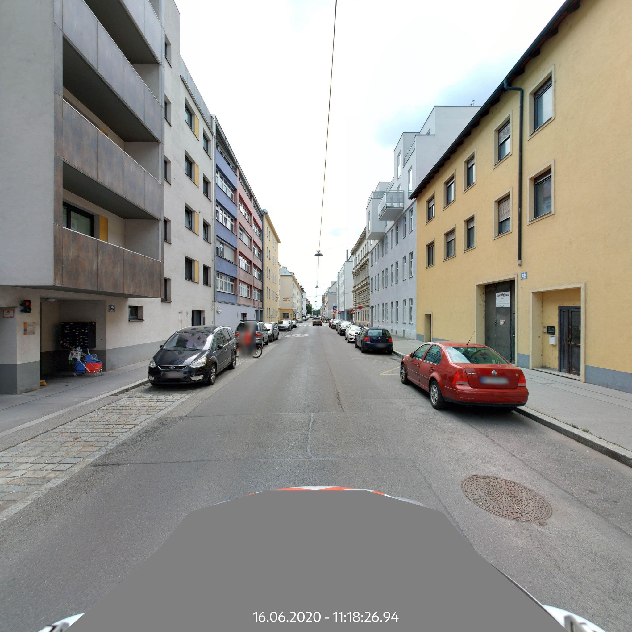 Street view near Gasthaus Patschkerl, Simmering — © eliasgander (CC BY-SA · Mapillary)