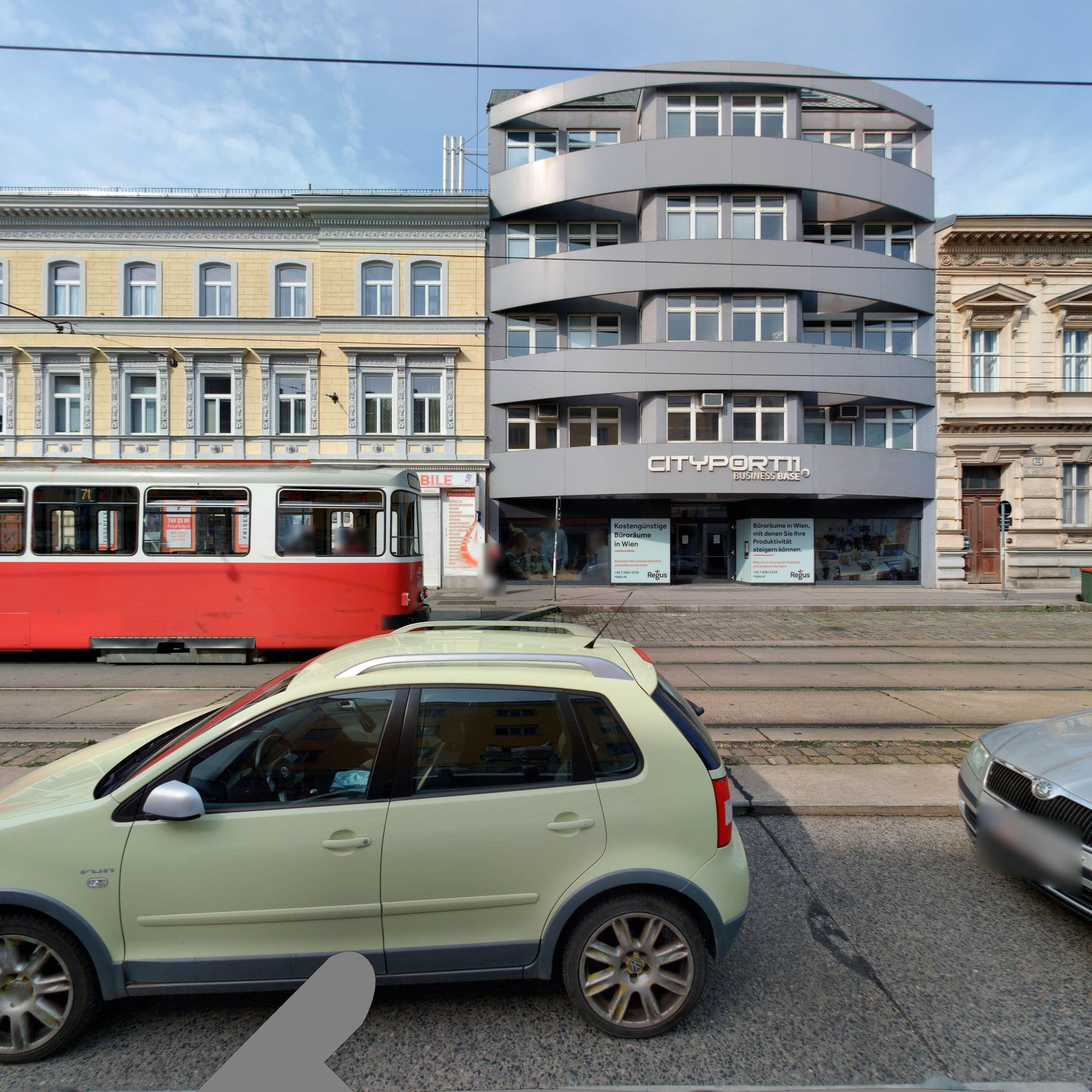 Street view near Regina Brunner, Simmering — © eliasgander (CC BY-SA · Mapillary)