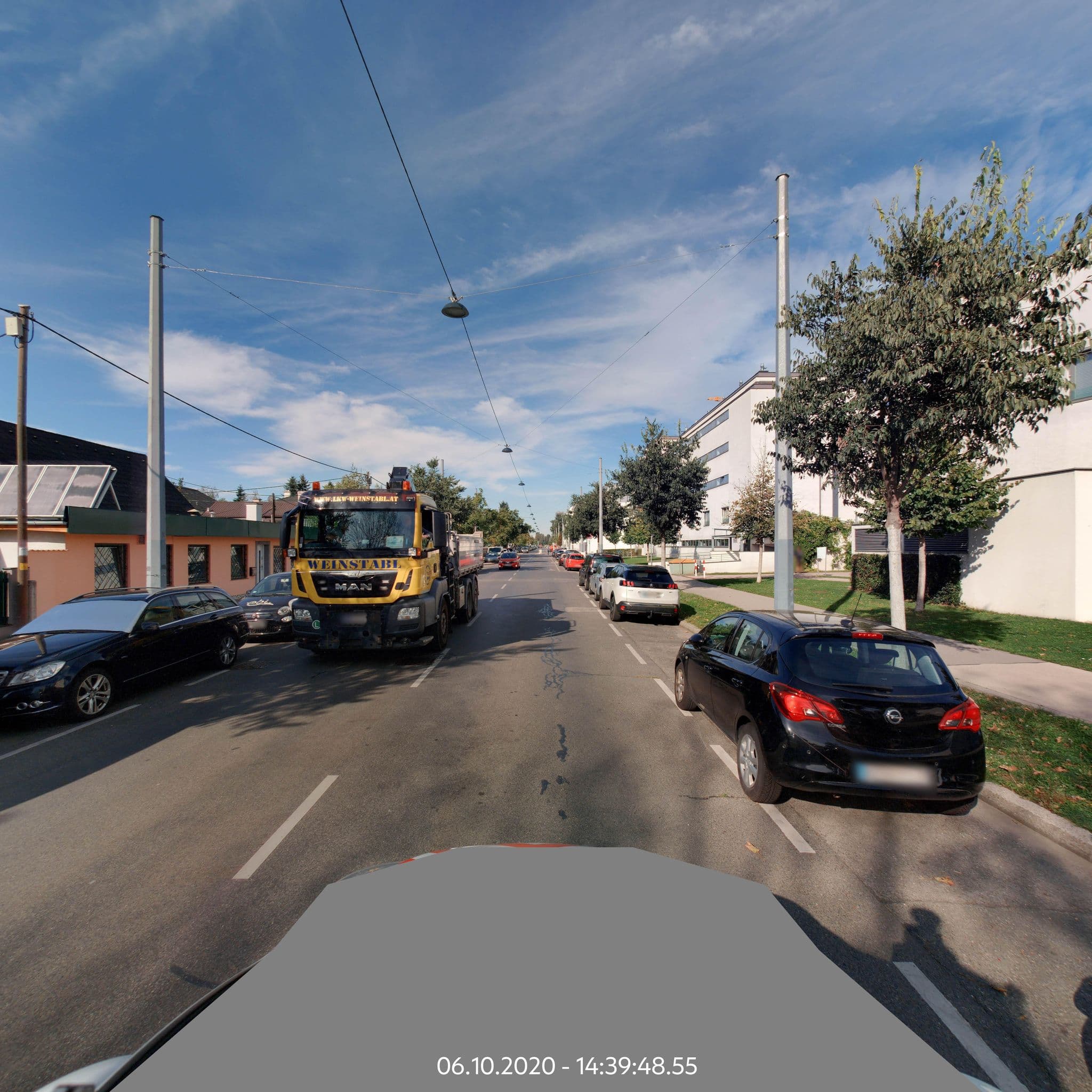 Street view near Gasthaus Christian, Donaustadt — © eliasgander (CC BY-SA · Mapillary)