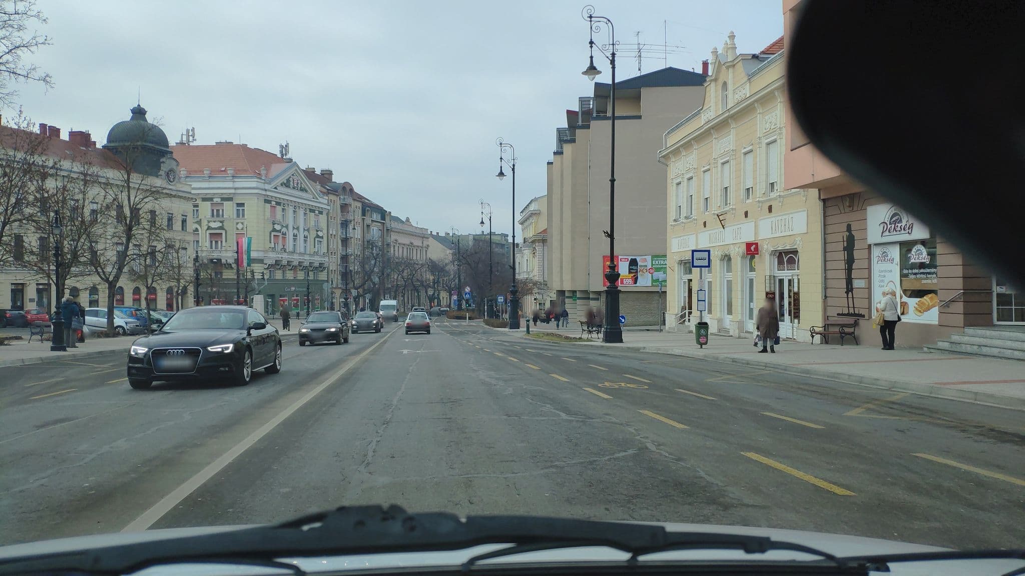 Street view near Platanus Panzió, Nagykanizsa — © rbader (CC BY-SA · Mapillary)