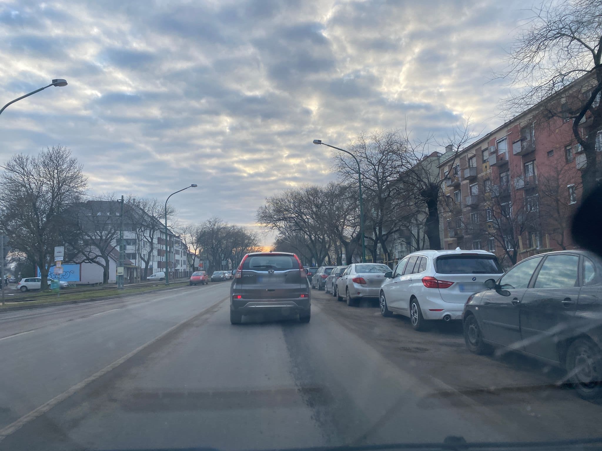 Street view near Jázmin Apartman, Szeged — © molnarb (CC BY-SA · Mapillary)