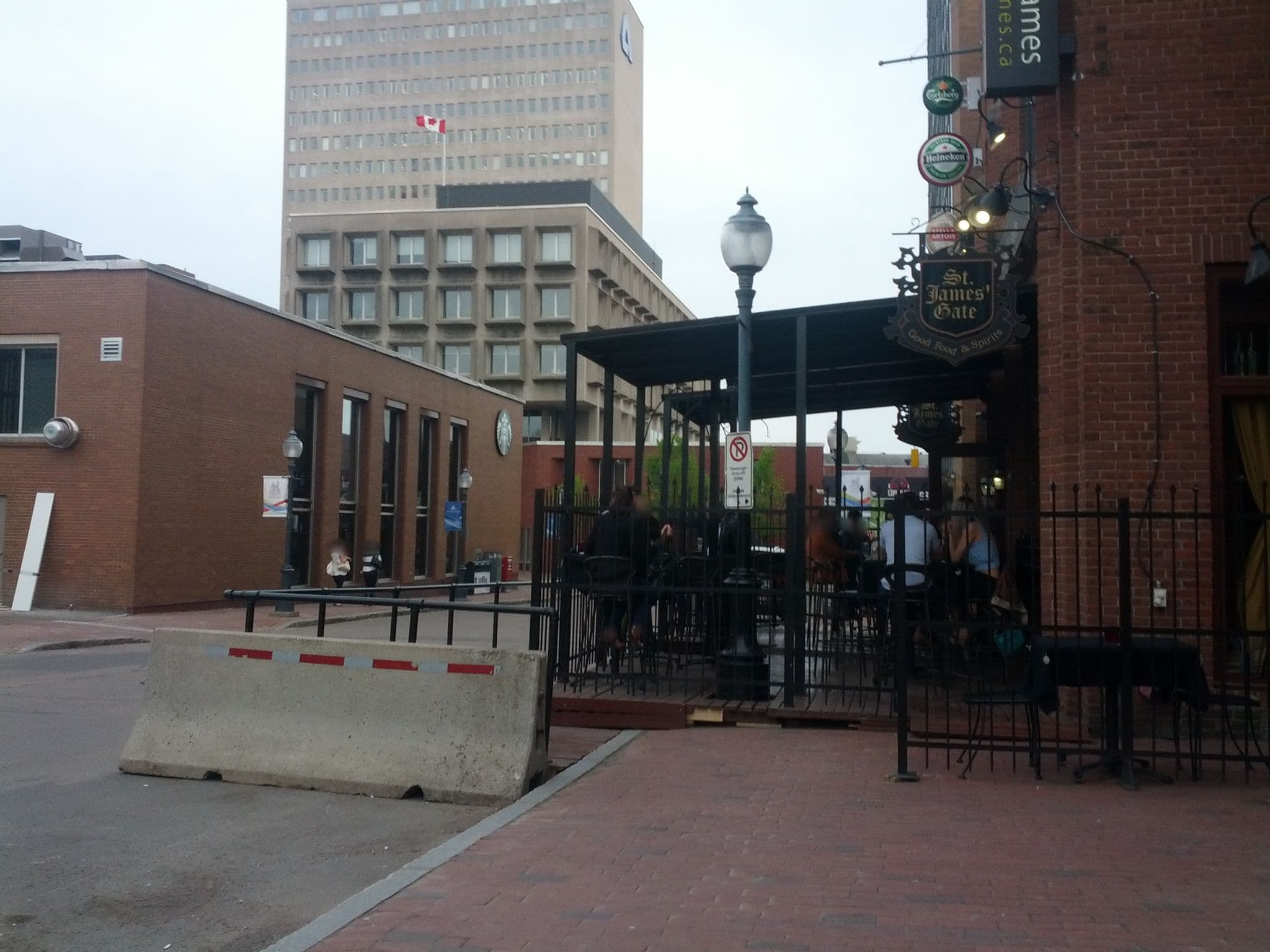 Street view near St. James' Gate, Downtown Moncton — © bendauphinee (CC BY-SA · Mapillary)