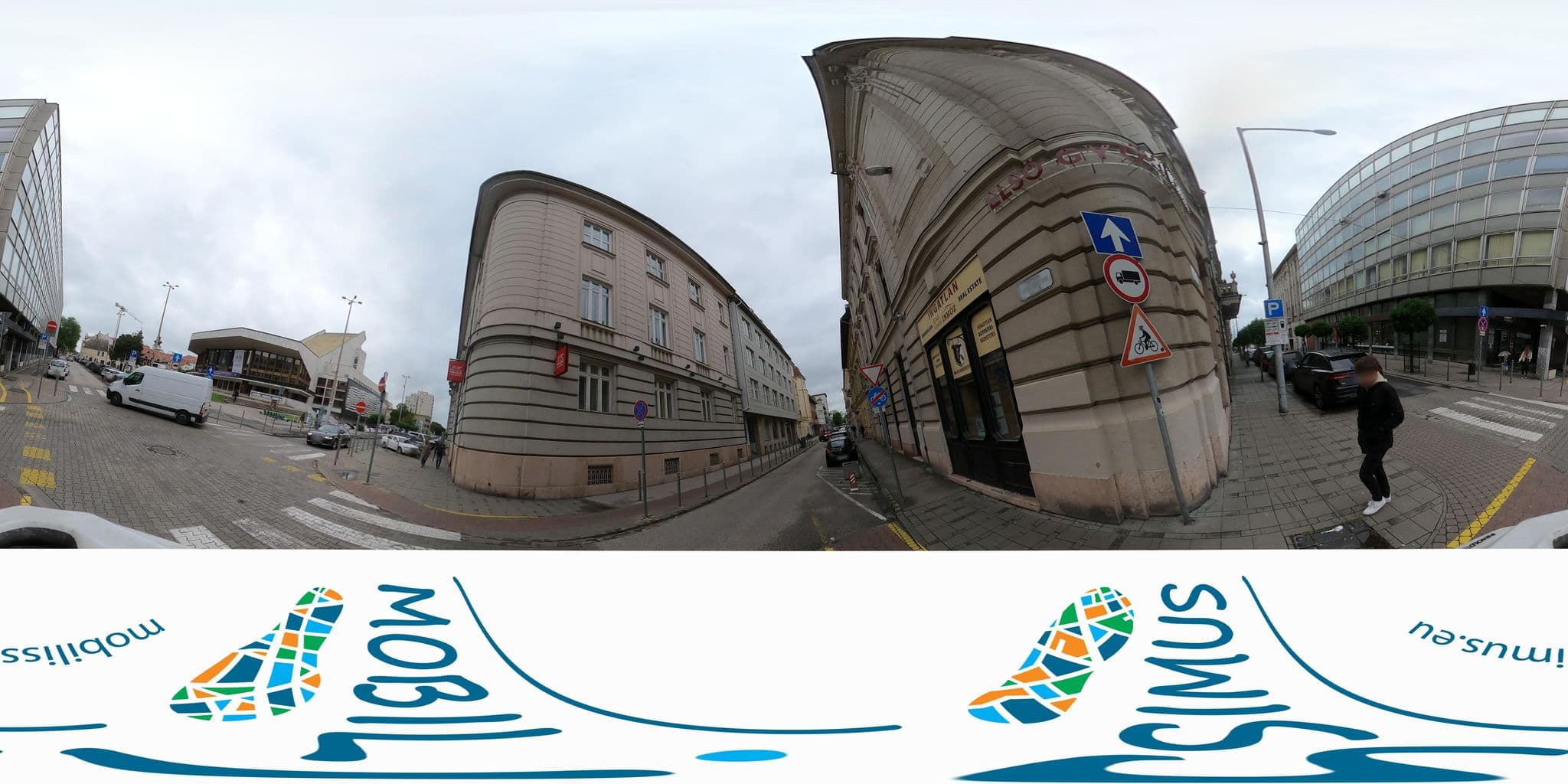 Street view near Posta vendégszobák-Győr, Győr — © Antissimo (CC BY-SA · Mapillary)