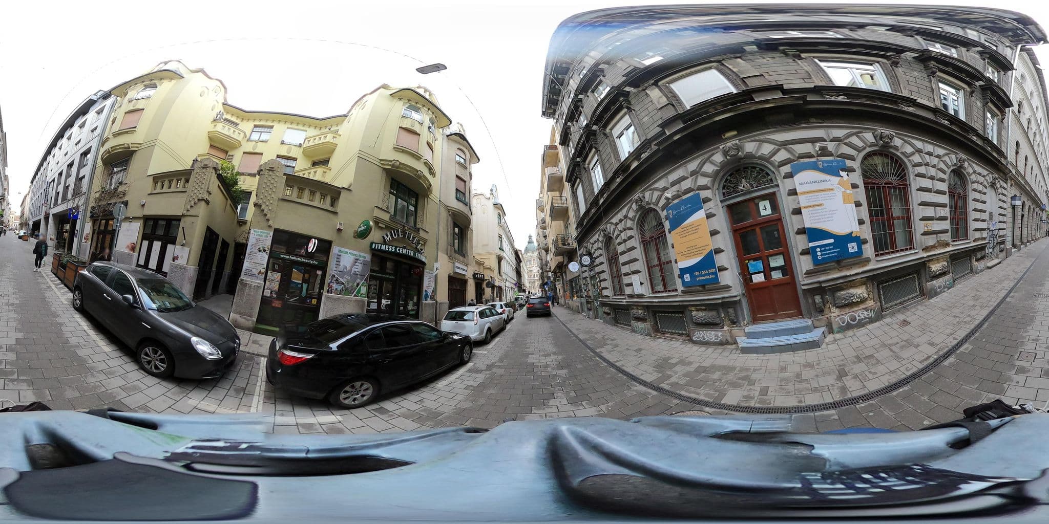 Street view near Lazar Flower Cozy Apartments, Budapest V. kerület — © grozsa11 (CC BY-SA · Mapillary)