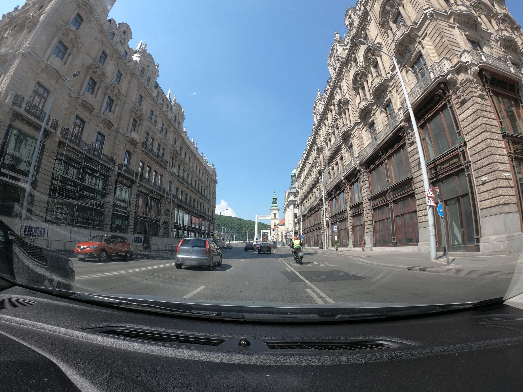 Street view near Buddha-Bar Hotel Budapest Klotild Palace, Budapest V. kerület — © vst (CC BY-SA · Mapillary)