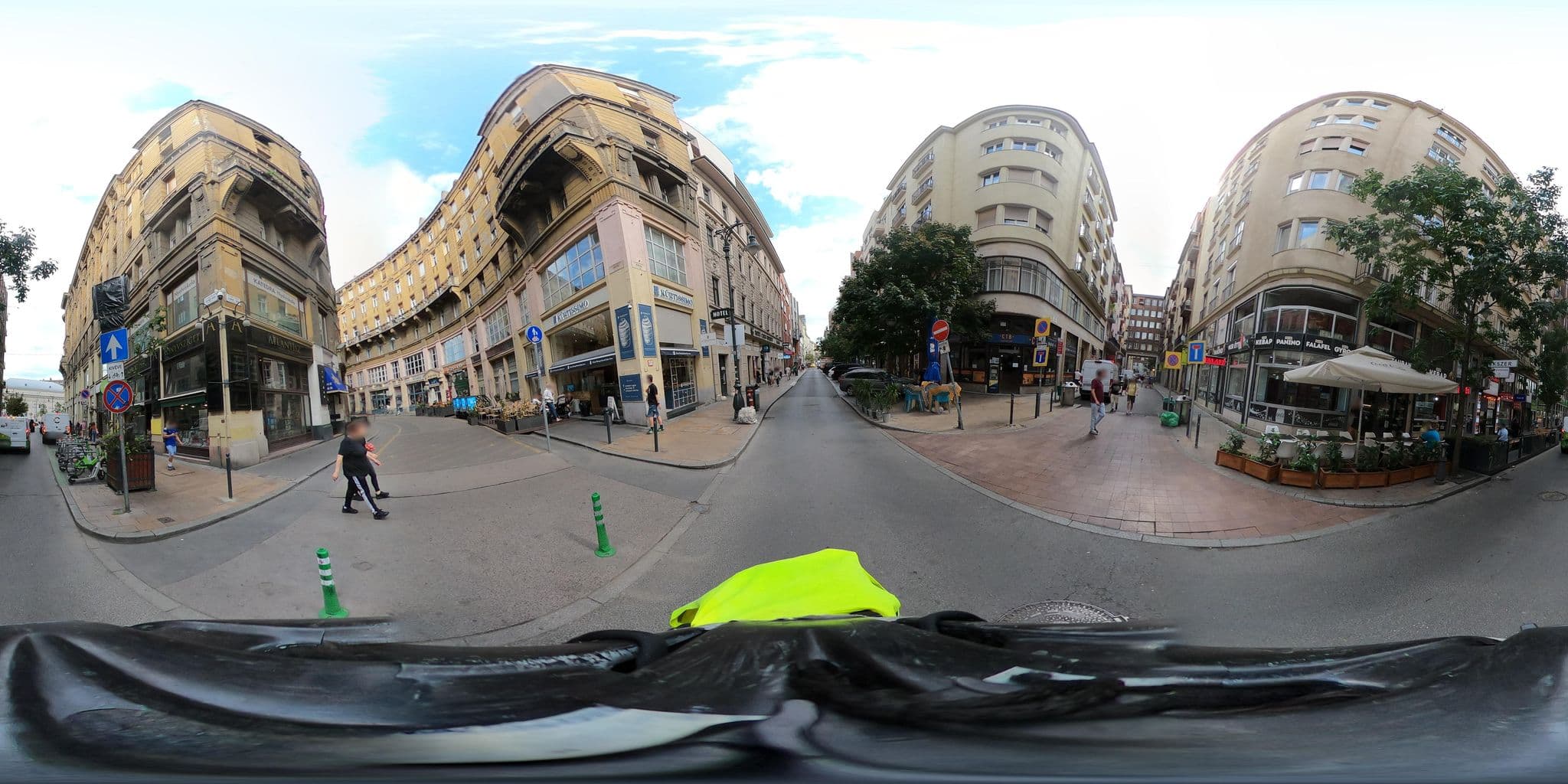 Street view near Cooltour Hostel, Budapest V. kerület — © grozsa11 (CC BY-SA · Mapillary)