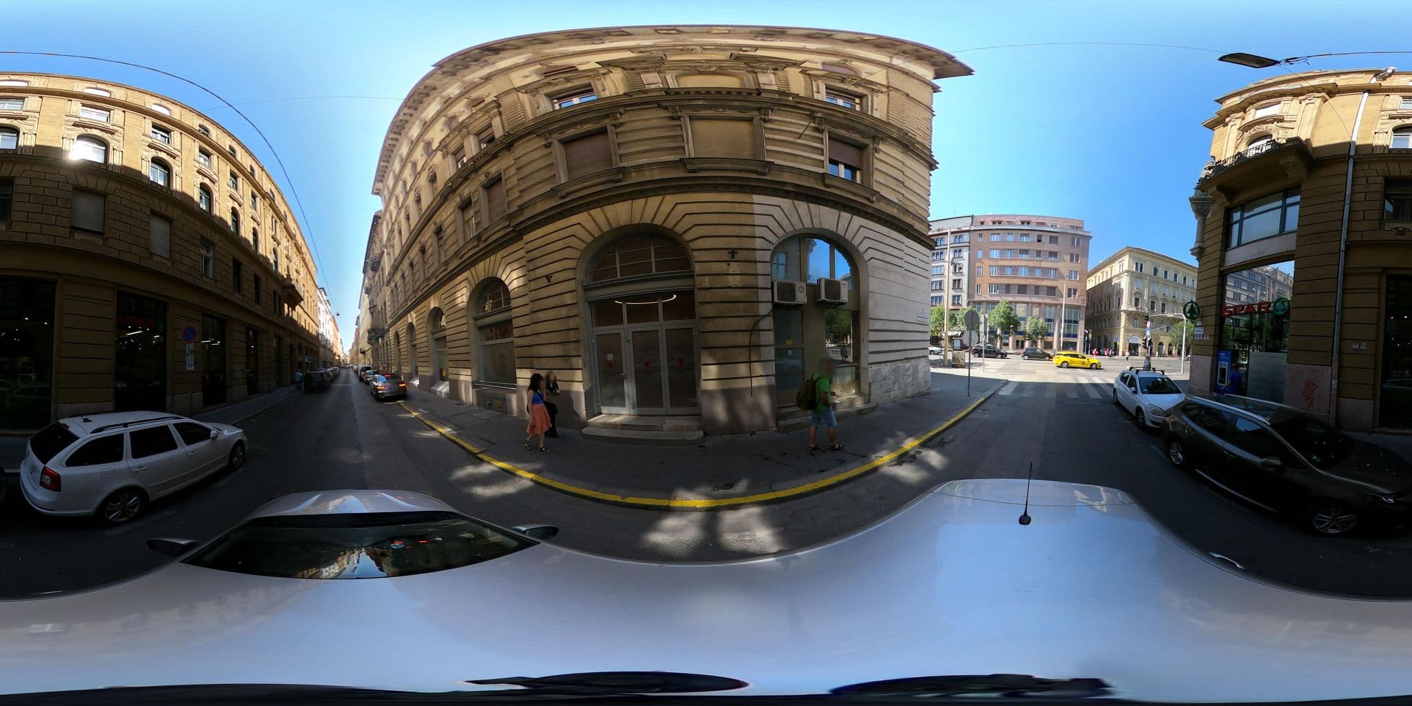 Street view near Downtown Rising Sun, Palotanegyed — © vst (CC BY-SA · Mapillary)