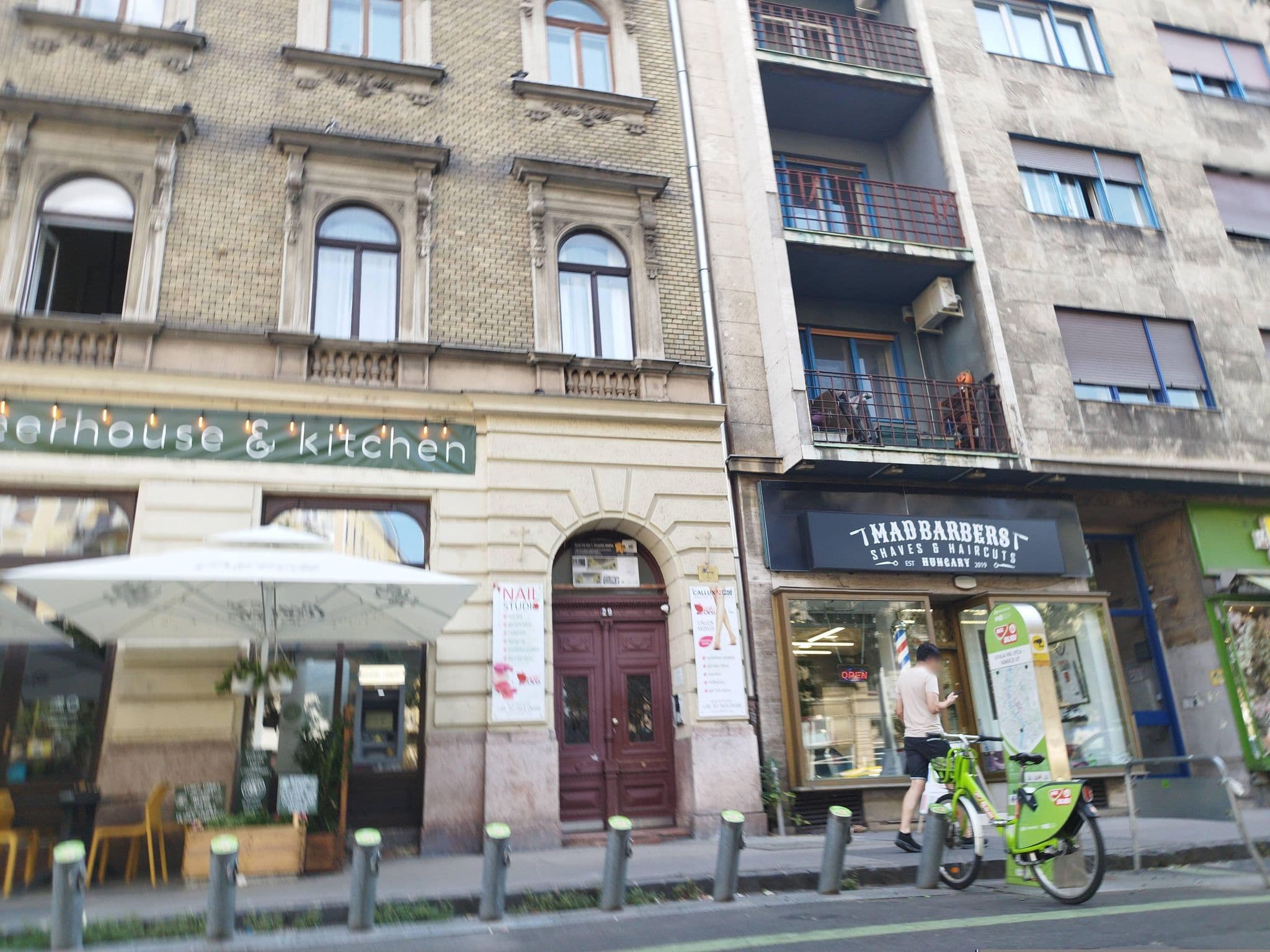 Street view near Louisa Apartment, Palotanegyed — © grozsa11 (CC BY-SA · Mapillary)
