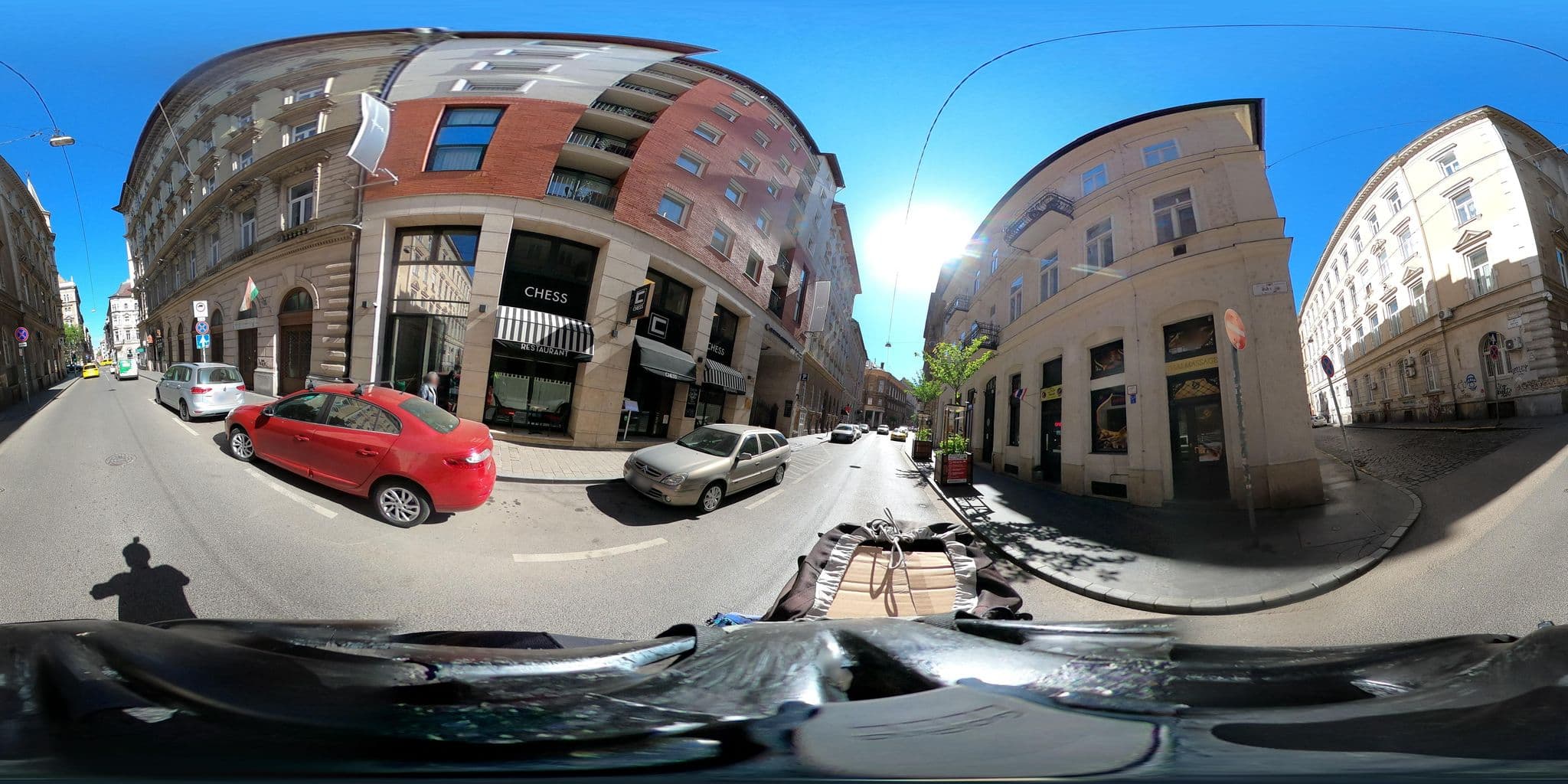 Street view near Queen's Spa & Pool, Budapest VI. kerület — © grozsa11 (CC BY-SA · Mapillary)