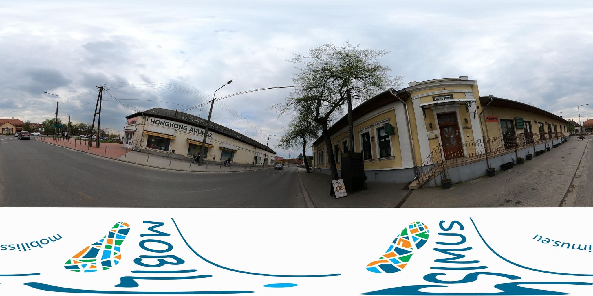 Street view near Vino Restaurant & Panzio, Izsák — © Antissimo (CC BY-SA · Mapillary)