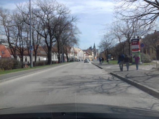 Street view near Fabian Hotel, Kecskemét — © vst (CC BY-SA · Mapillary)