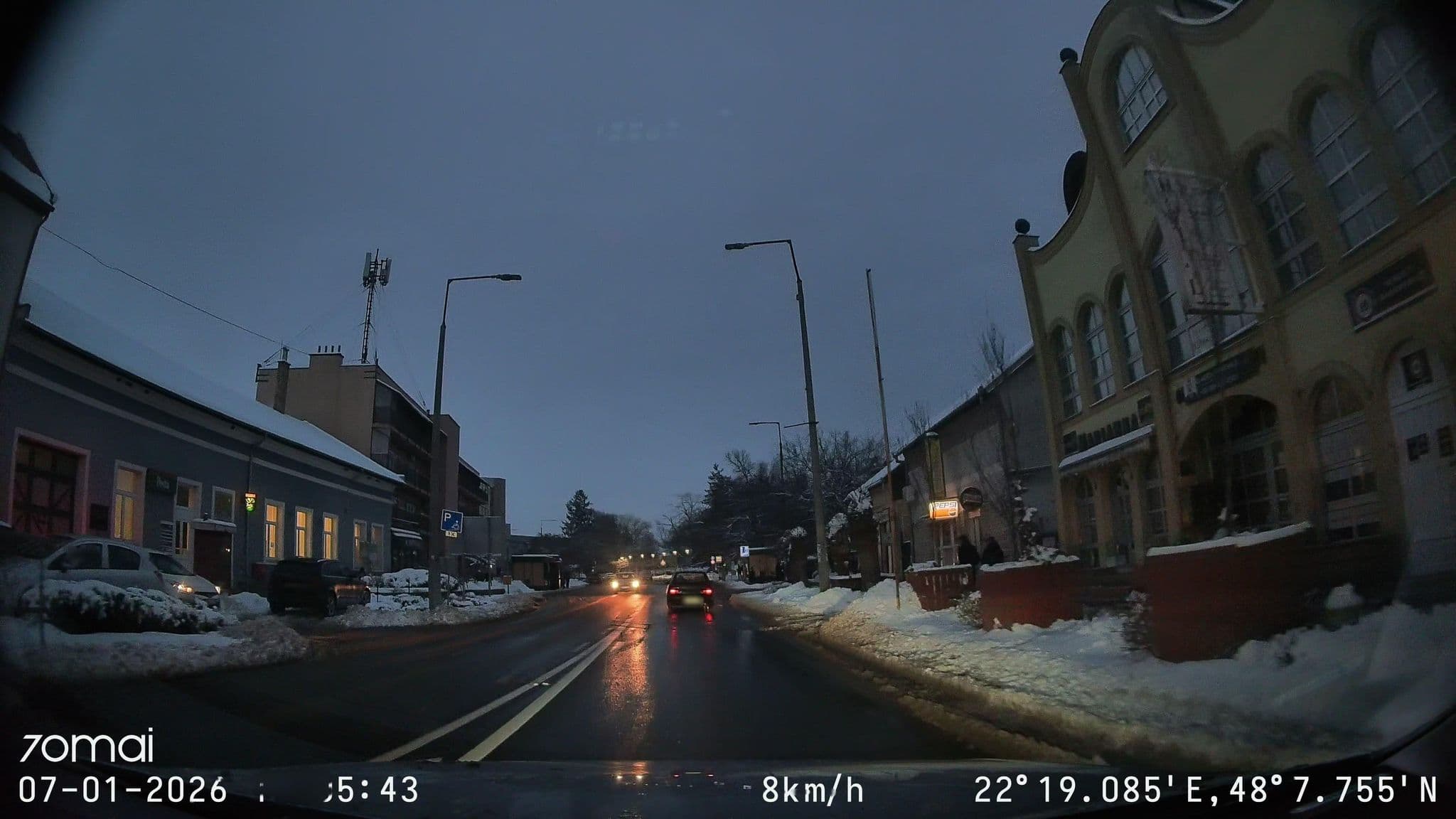Street view near Marianna Hotel, Vásárosnamény — © doriel (CC BY-SA · Mapillary)