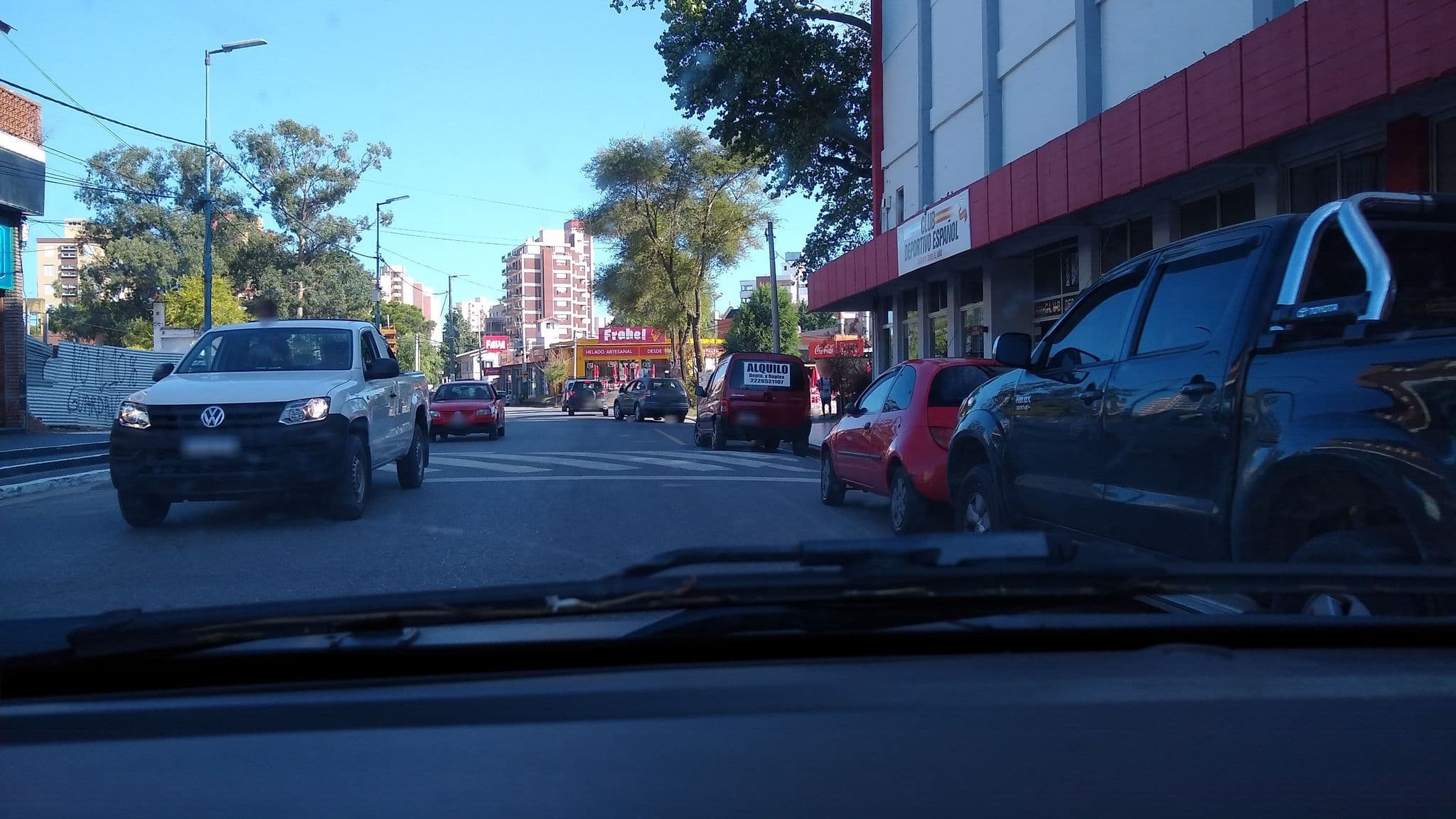 Street view near Hosteria del Bosque, Villa Gesell — © lggadea (CC BY-SA · Mapillary)