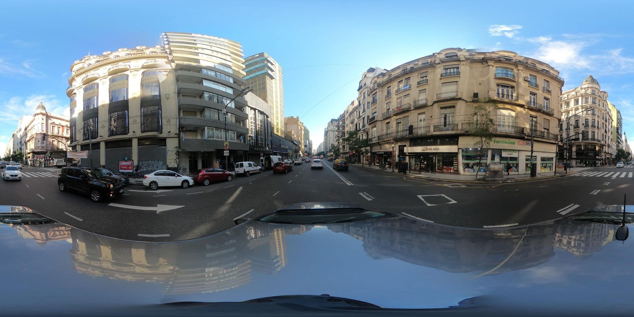 Street view near Hotel Nuevo Callao, Balvanera — © kaart_360 (CC BY-SA · Mapillary)