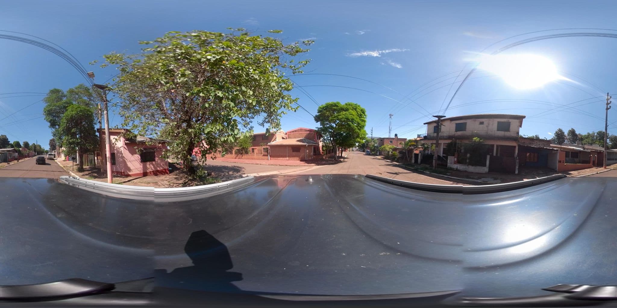 Street view near Marangatu Apart Hotel, Puerto Iguazú — © coralfm (CC BY-SA · Mapillary)