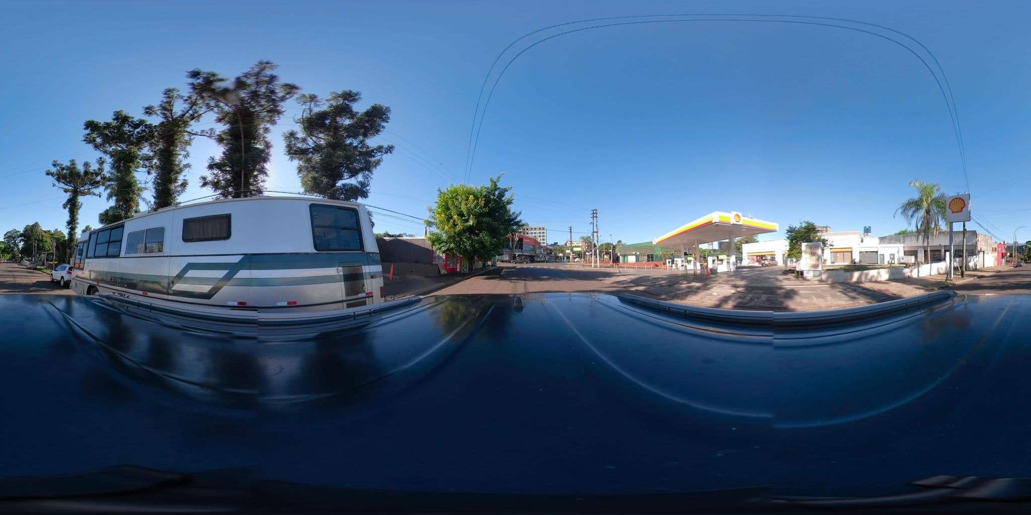 Street view near Hotel Tajy, Puerto Iguazú — © coralfm (CC BY-SA · Mapillary)