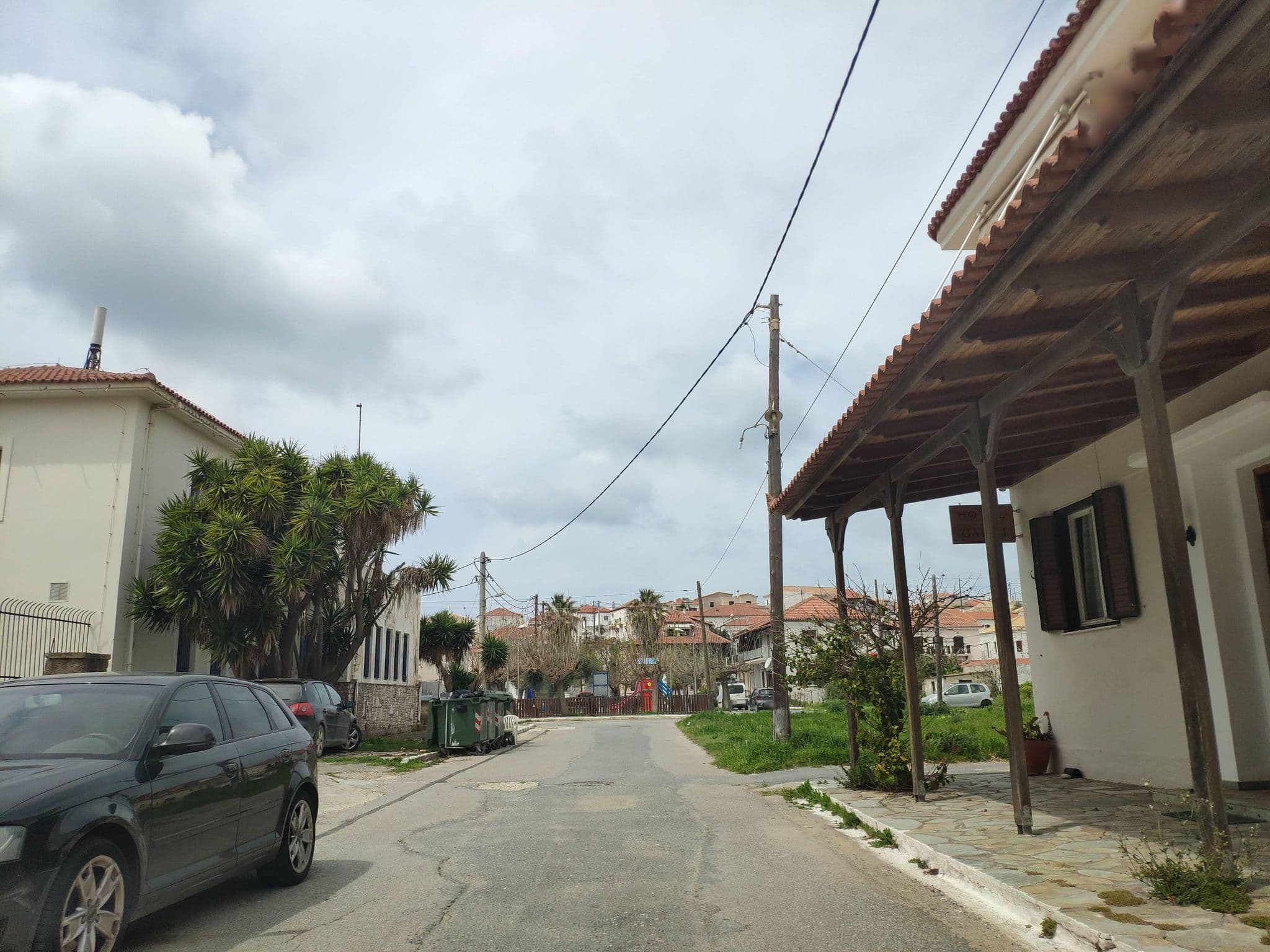 Street view near Galini Hotel, Methóni — © pppetros (CC BY-SA · Mapillary)