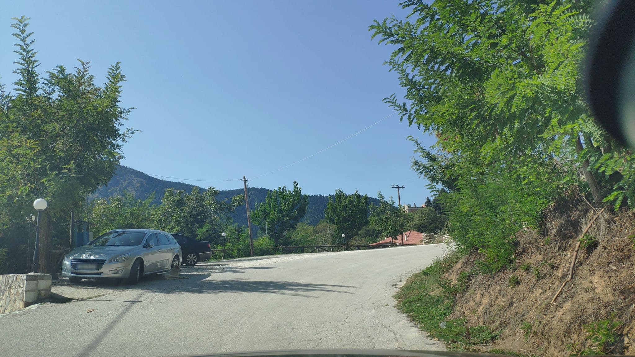 Street view near Xenia Kastanias, Stymfalía — © pppetros (CC BY-SA · Mapillary)