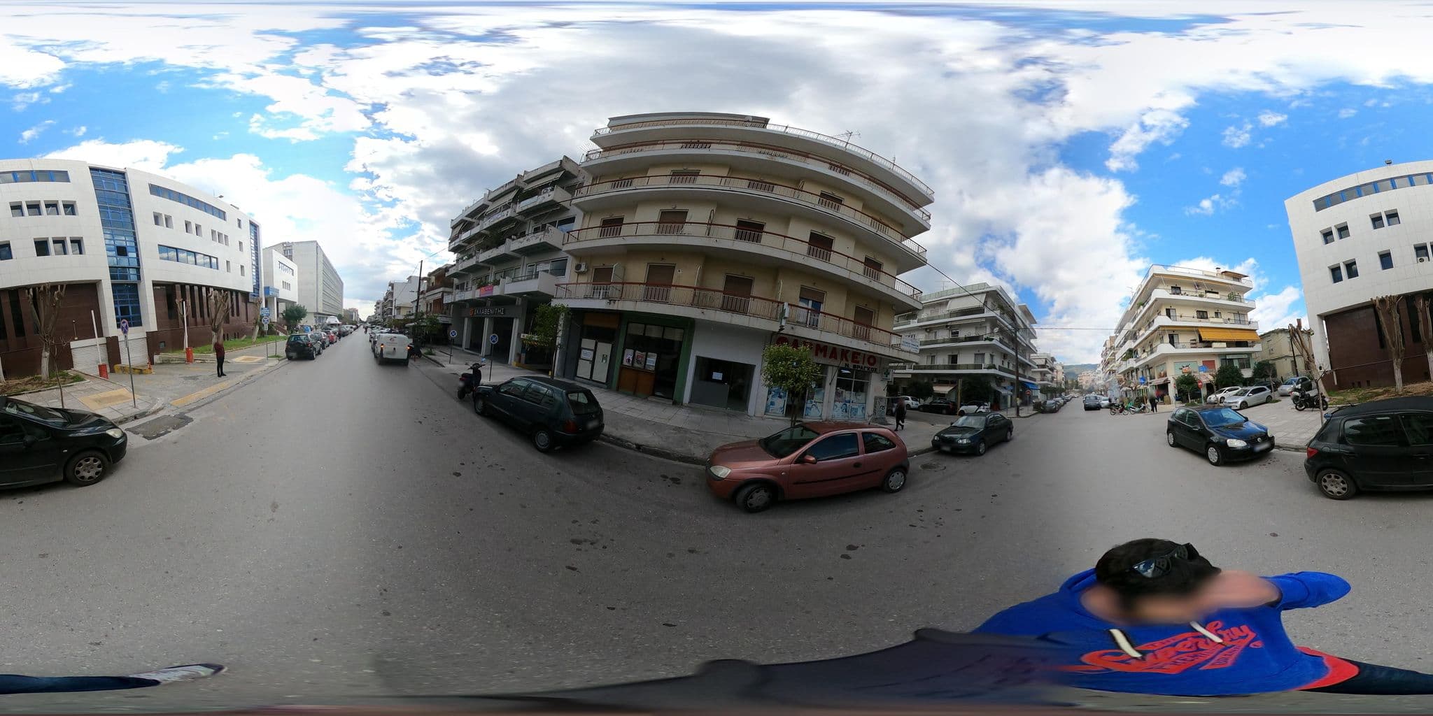 Street view near Hotel Vyzantio, Kalamata — © zaf3kala (CC BY-SA · Mapillary)