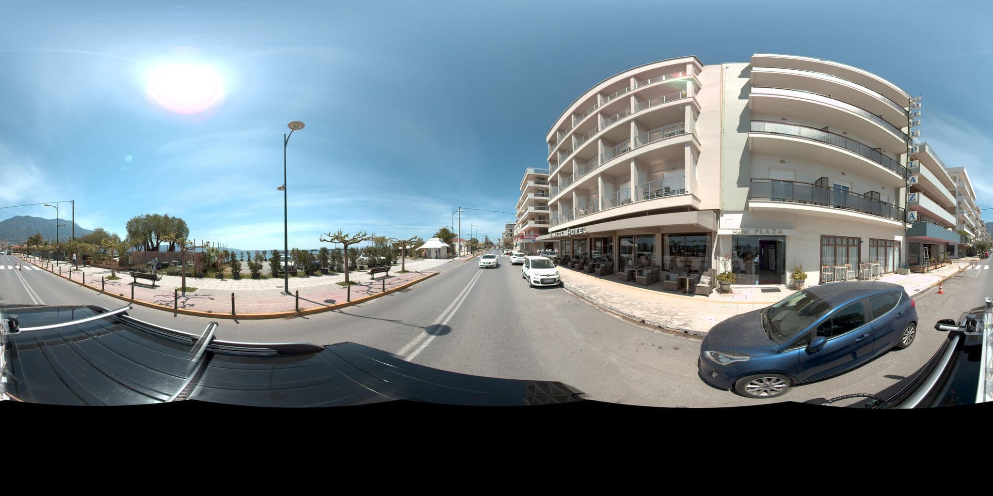 Street view near Hotel Plaza, Kalamata — © MarianPanagiotopoulou (CC BY-SA · Mapillary)