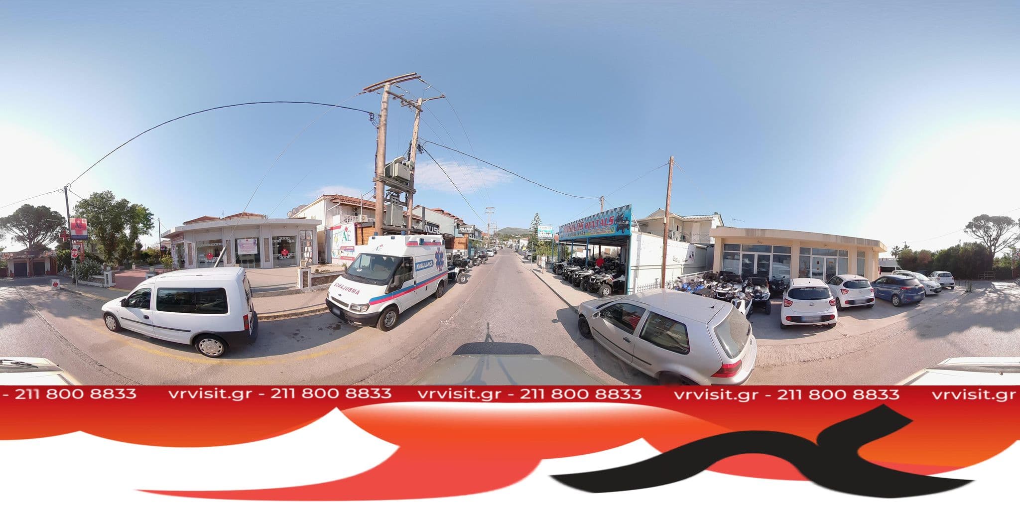 Street view near Casa Del Mar Zante, Lithakiá — © VRvisit (CC BY-SA · Mapillary)