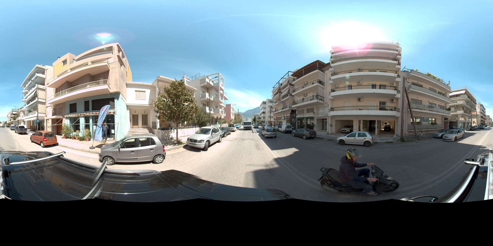 Street view near Comfy Boutique Hotel, Kalamata — © cpatinioti (CC BY-SA · Mapillary)