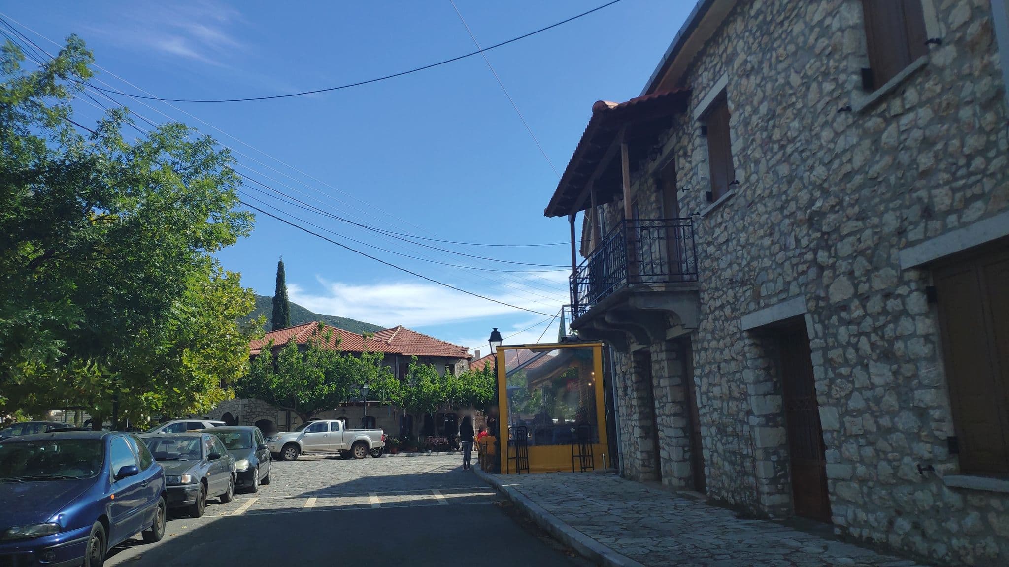 Street view near Ellinikon Luxury Hotel, Megalópoli — © pppetros (CC BY-SA · Mapillary)