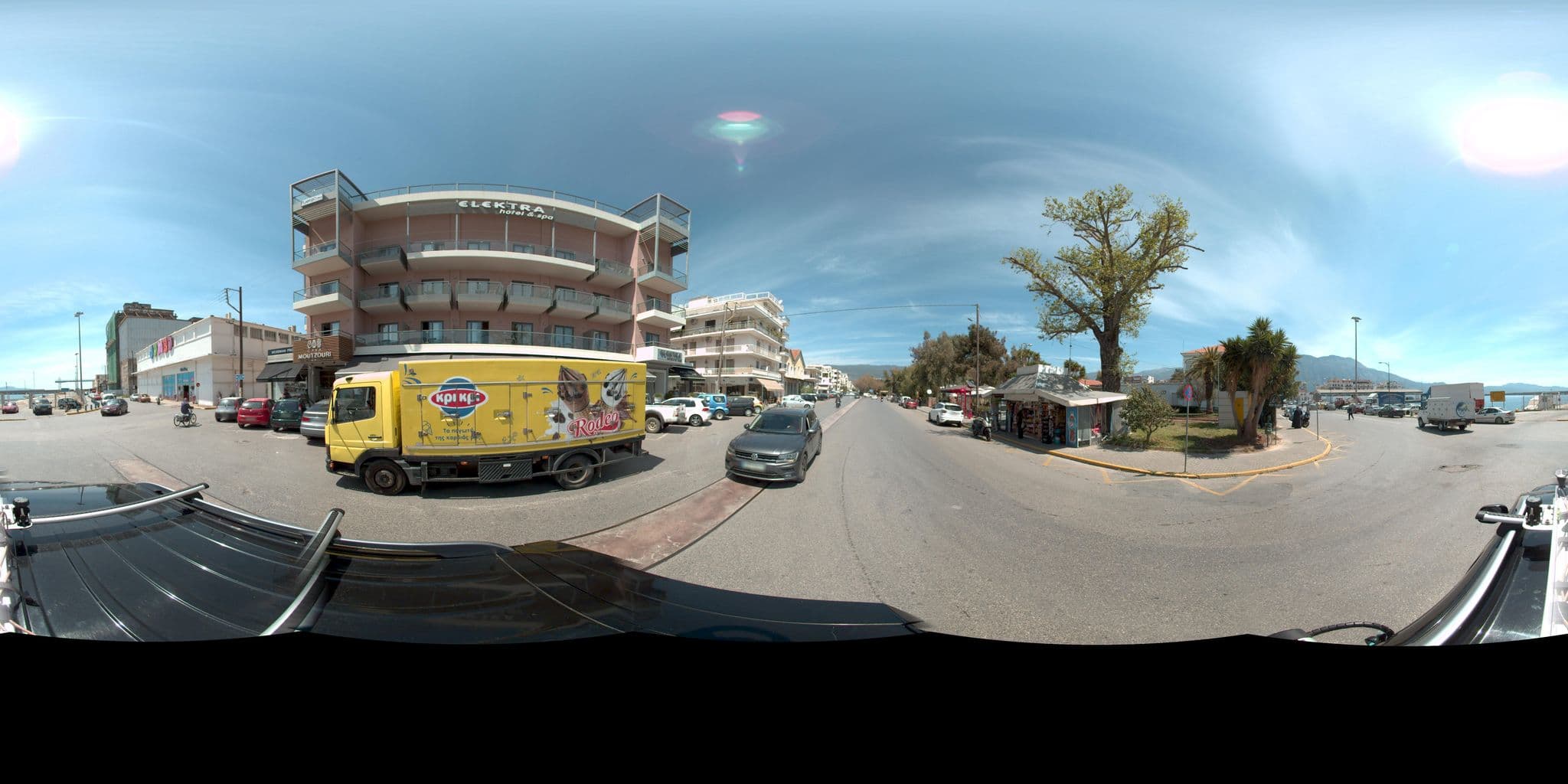 Street view near Elektra Roof Top, Kalamata — © MarianPanagiotopoulou (CC BY-SA · Mapillary)