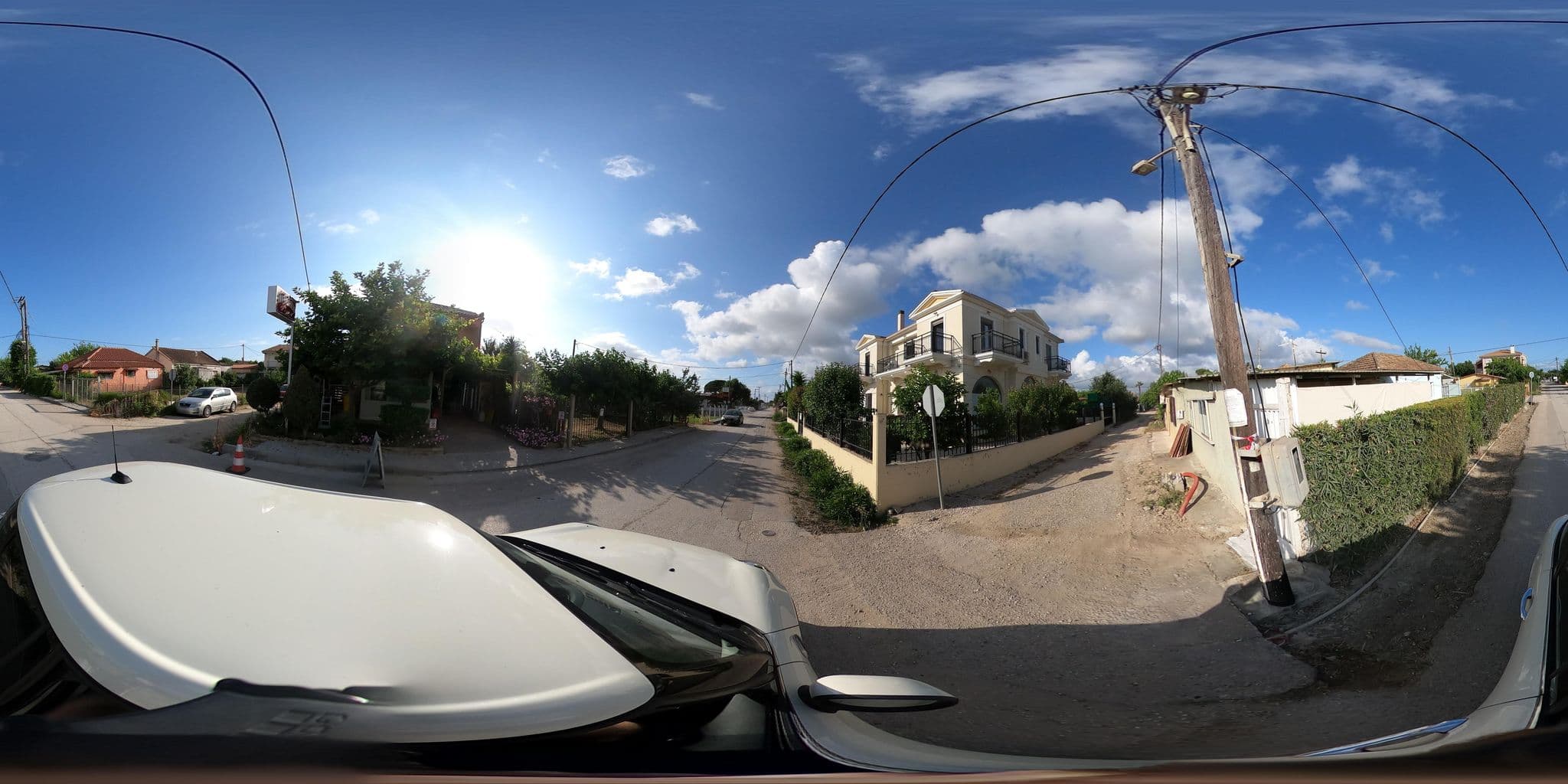 Street view near Ilida Kourouta Studios, Savália — © cedionysis (CC BY-SA · Mapillary)