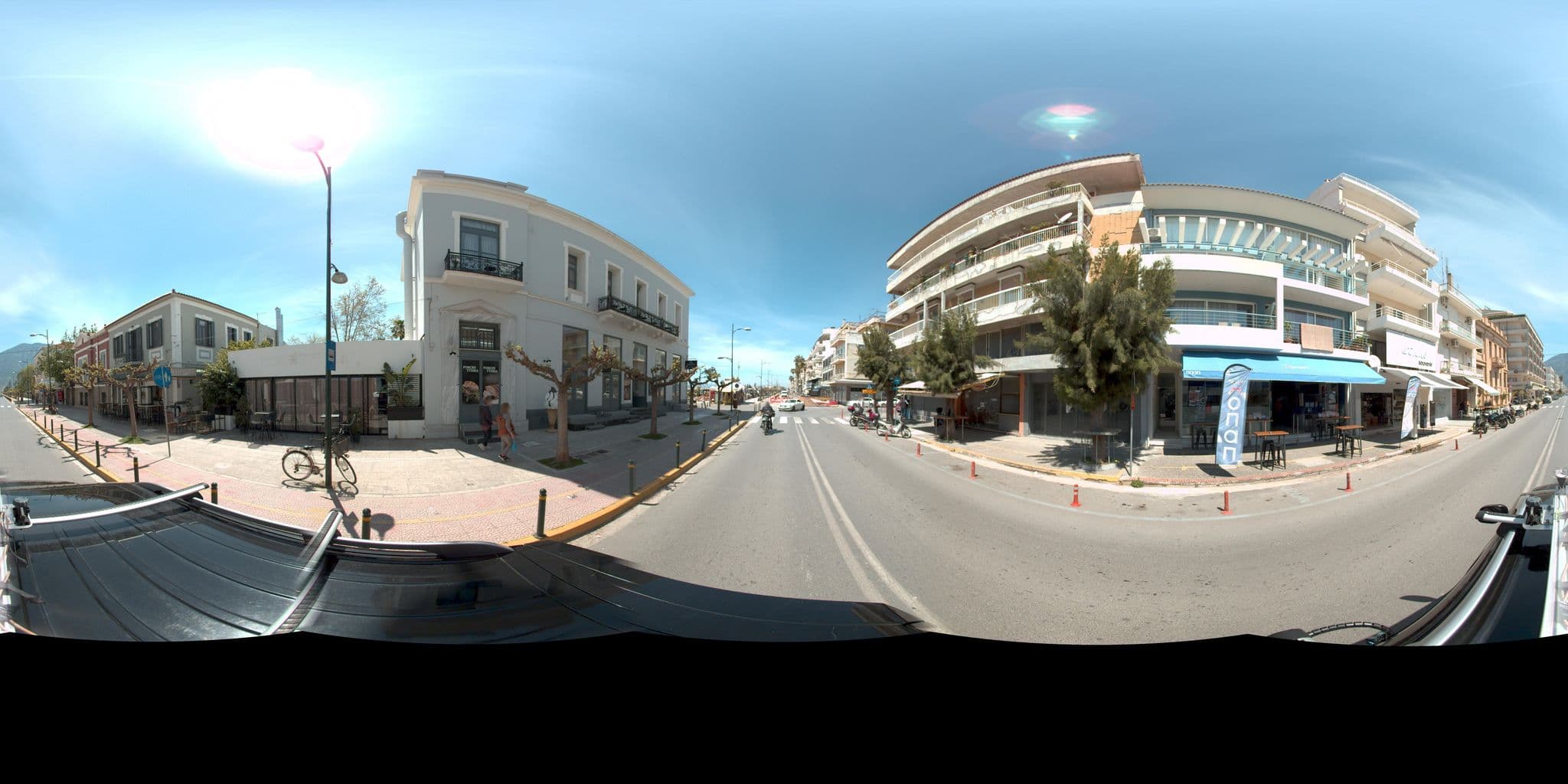Street view near Πανελλήνιον Luxury Rooms, Kalamata — © MarianPanagiotopoulou (CC BY-SA · Mapillary)