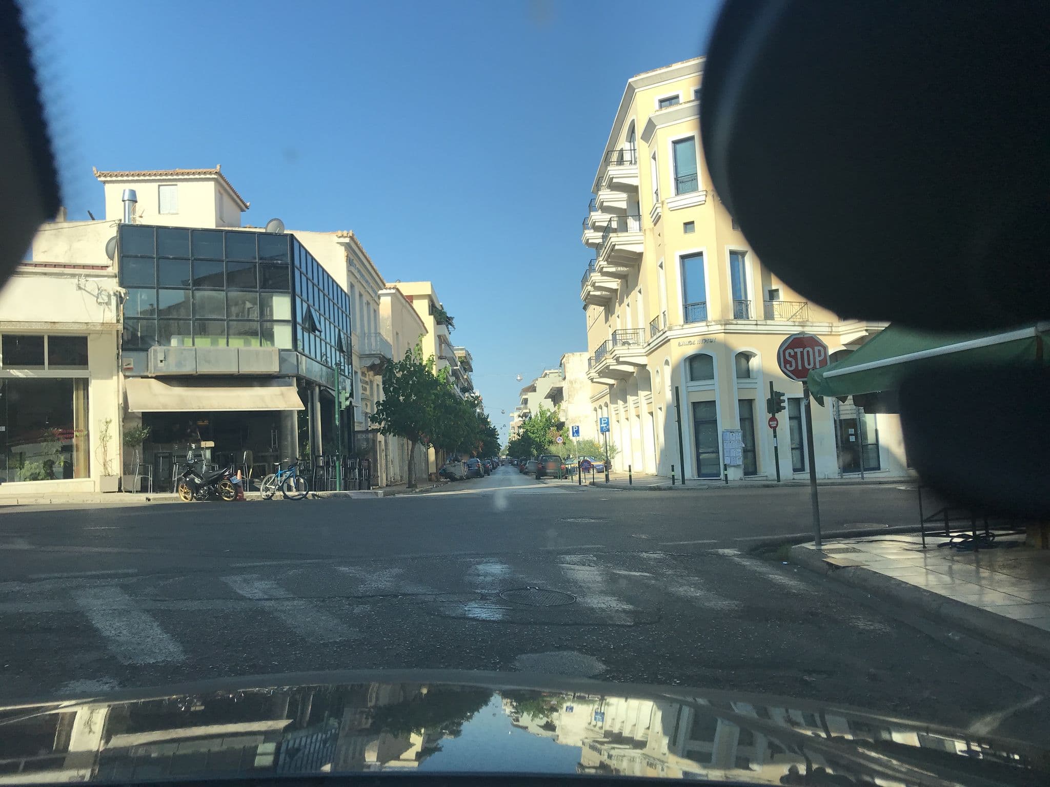 Street view near Ξενοδοχείο Όλυμπος (Olympos Hotel), Pýrgos — © xaris1980 (CC BY-SA · Mapillary)