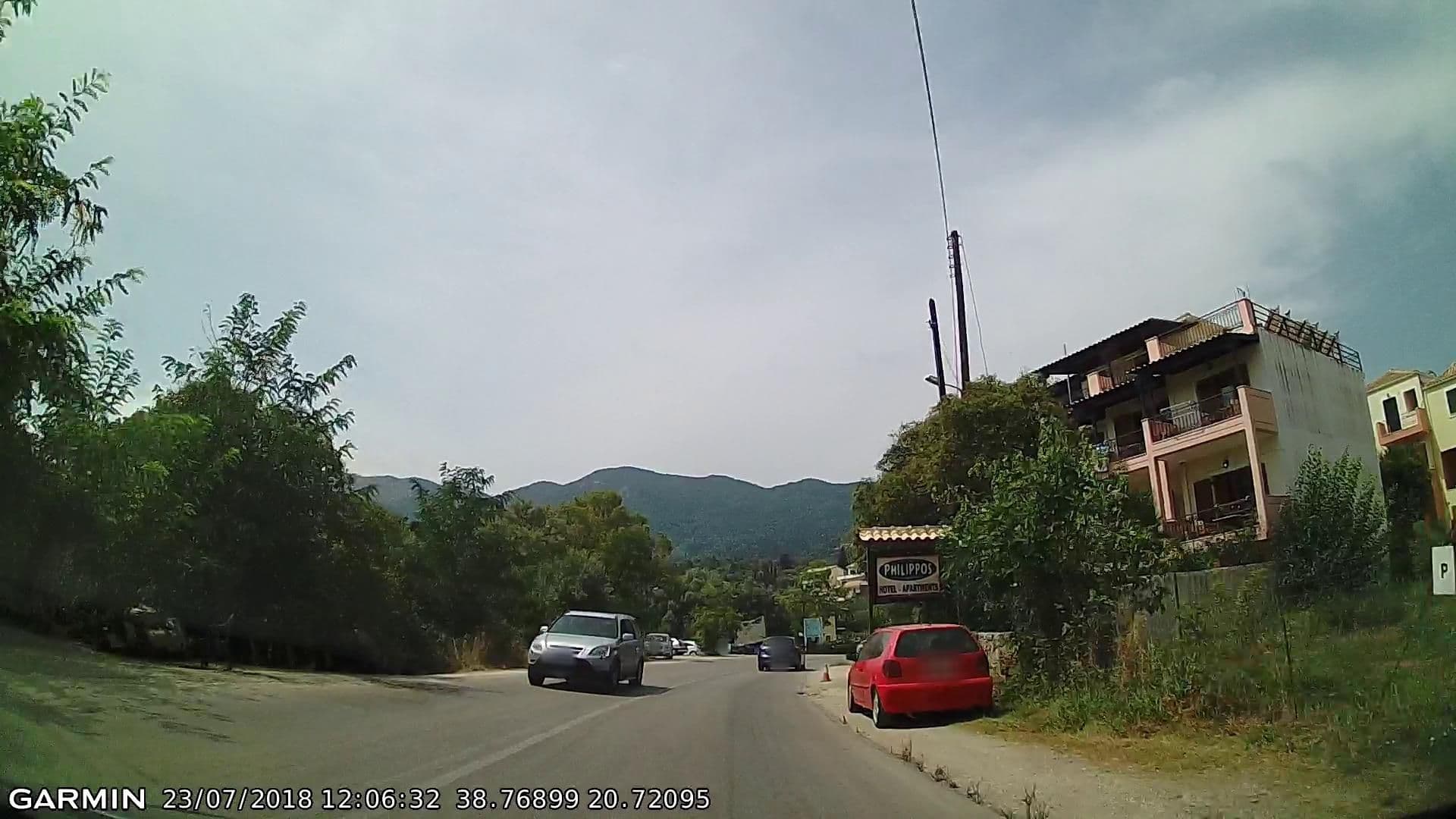 Street view near philippos hotel apartments, Nidhríon — © pppetros (CC BY-SA · Mapillary)